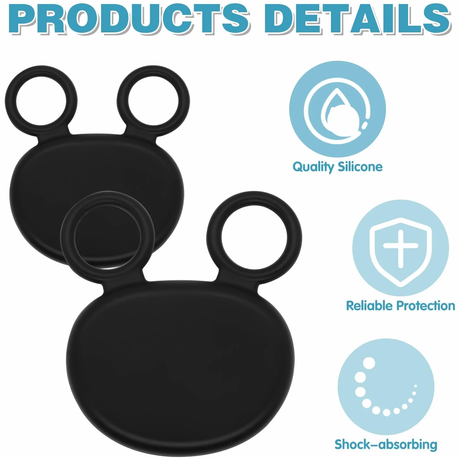 Protectores de Palma de Silicona para Absorción de Impactos, Accesorio de Entrenamiento para Béisbol y Sóftbol (2 Tamaños)