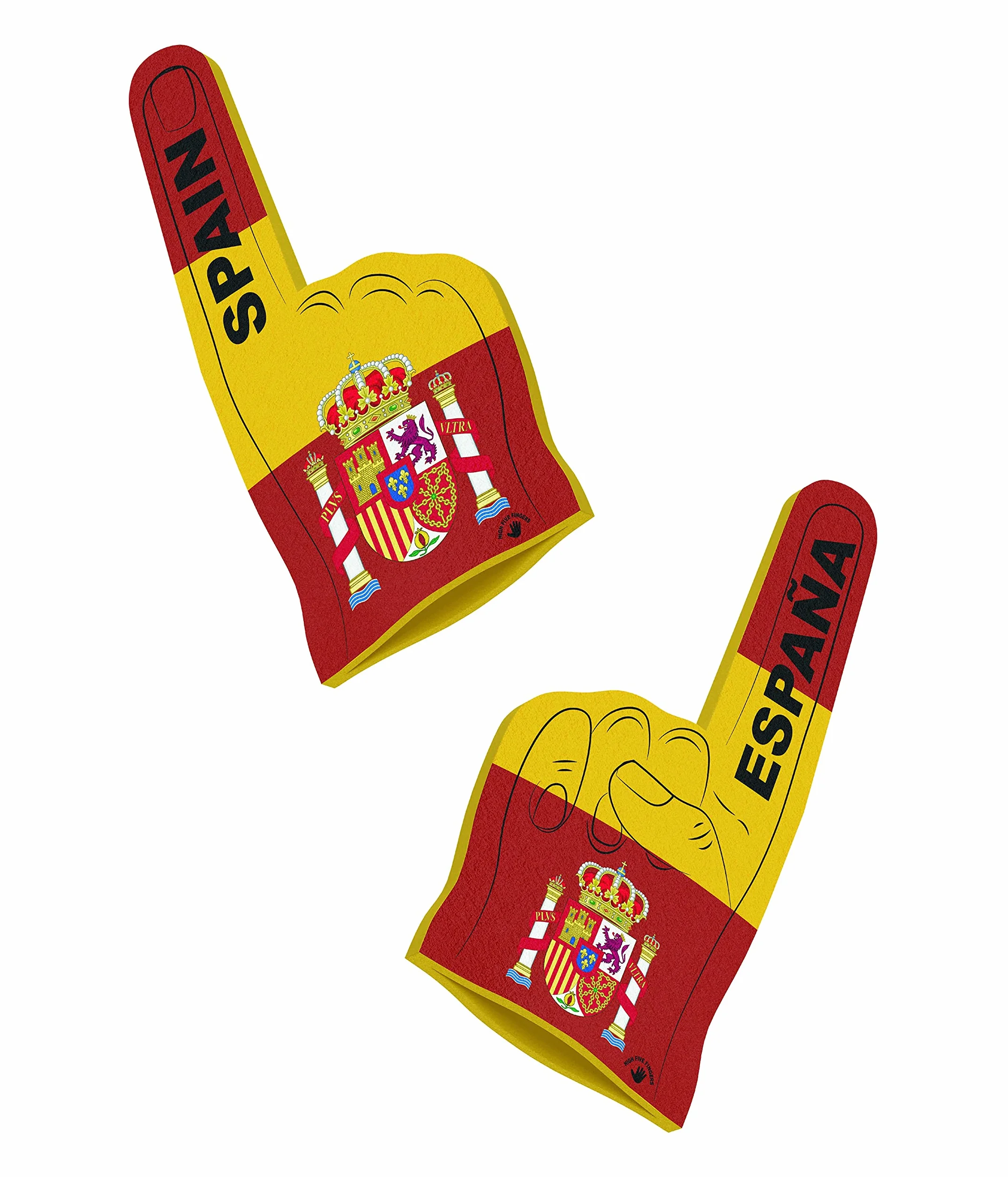 Bandera Campeonato de Europa Mundo Olimpiadas Mano de Espuma 44 x 22 x 2,5 cm