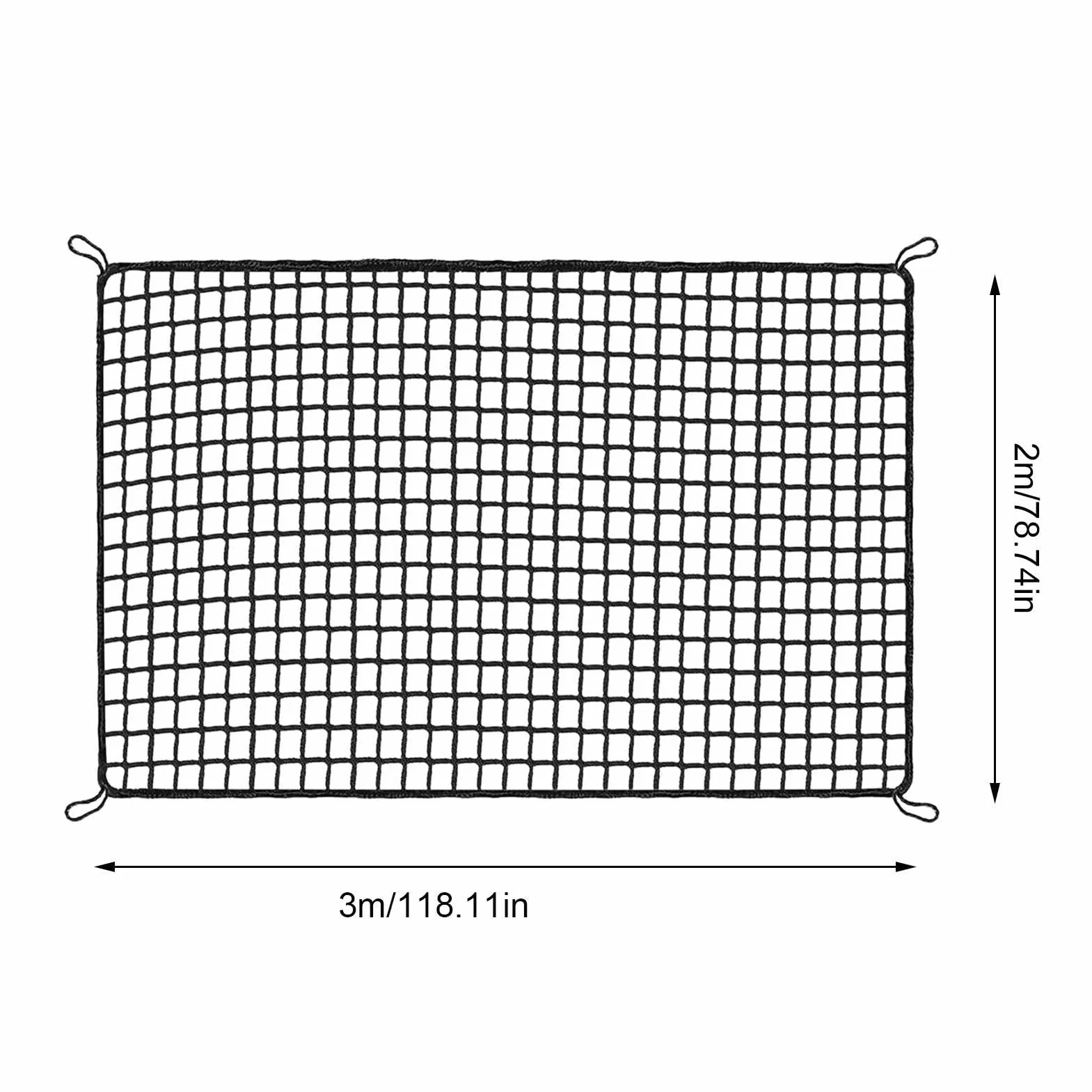 Red de práctica de golf, simulador de entrenamiento de swing con 12 cuerdas elásticas