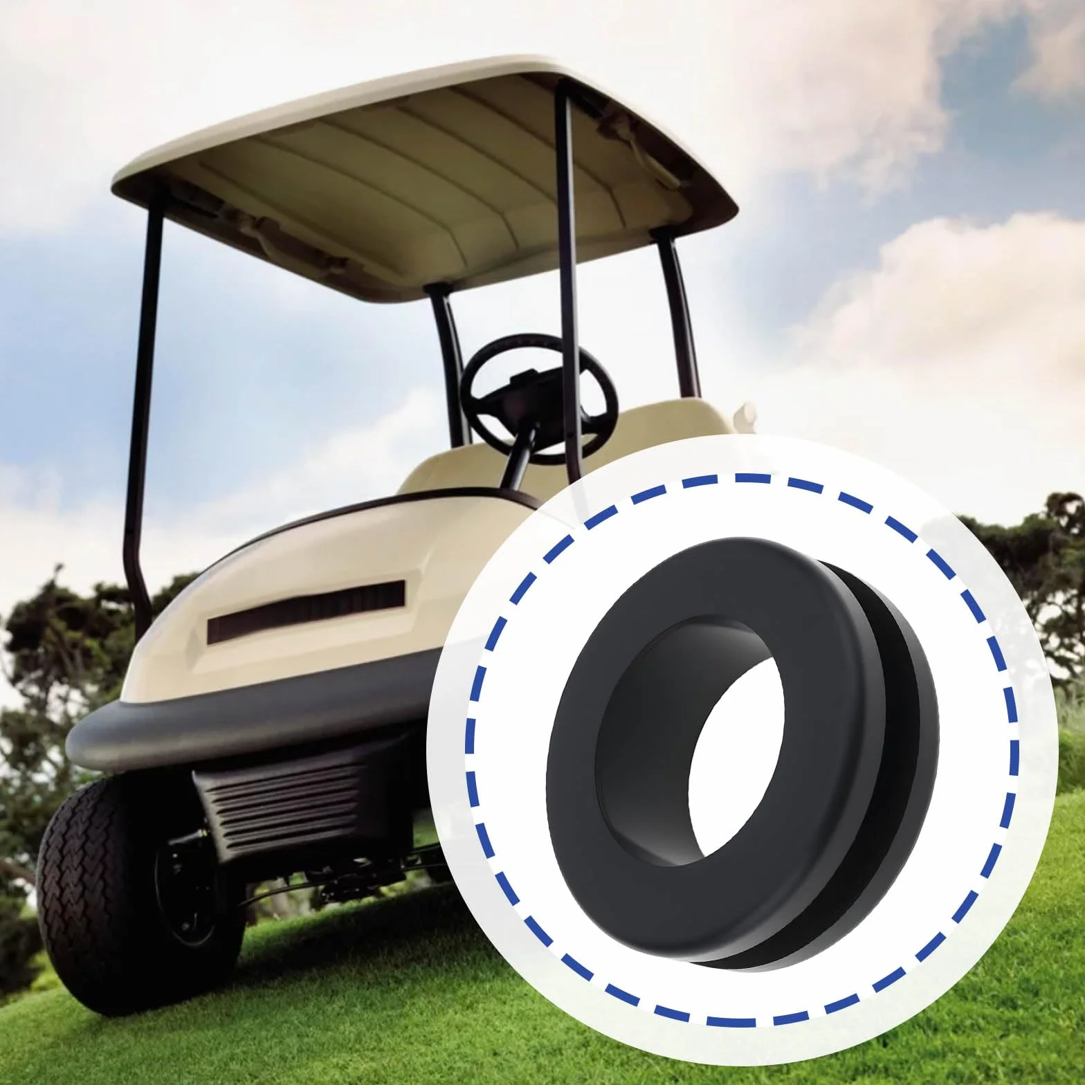 Ojal Aislante para Ventilación del Tanque de Combustible Compatible con Club Car