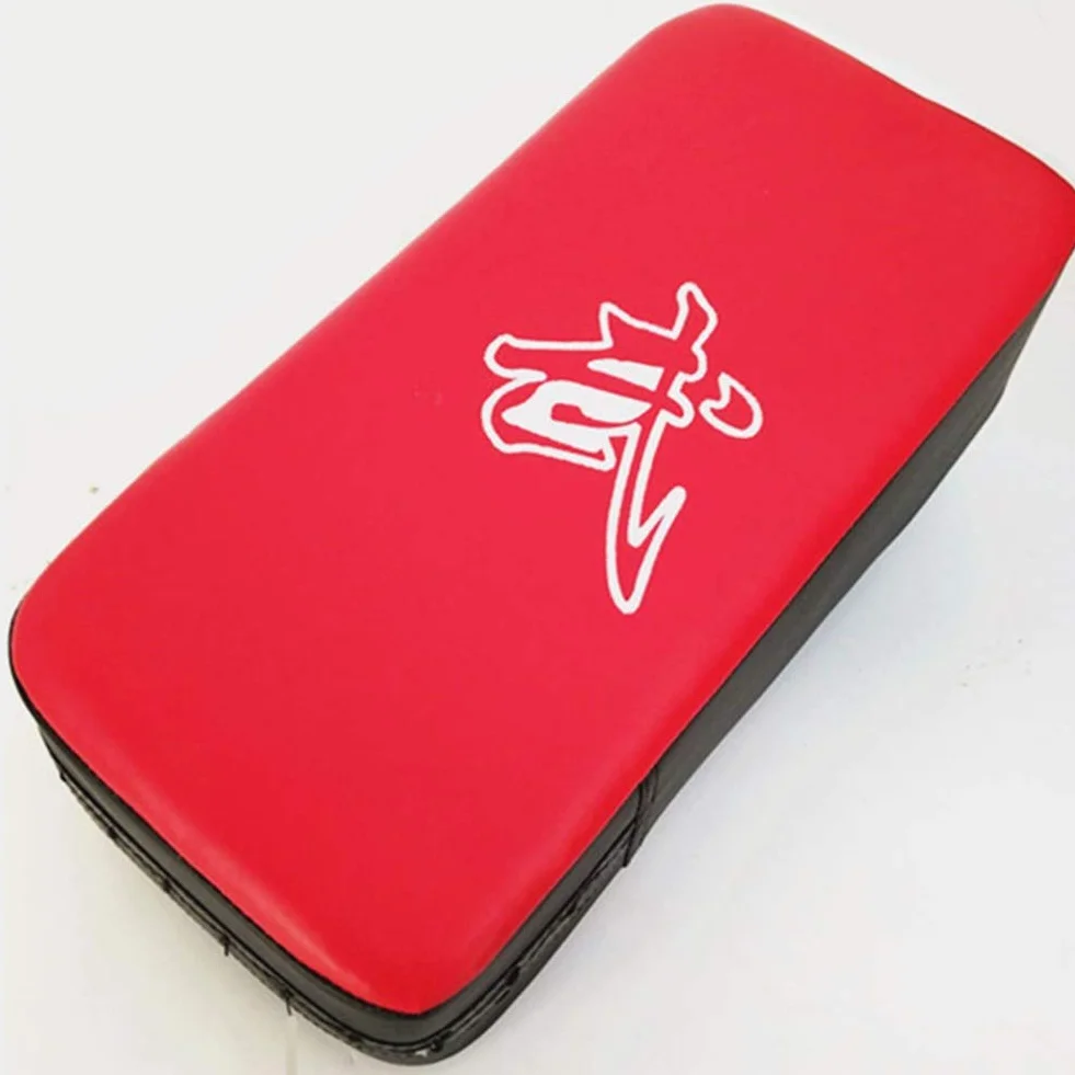 Guantes Boxeo Almohadilla de Palma Kick Pads Artes Marciales Golpe Cuerpo Pad Rojo Freesize