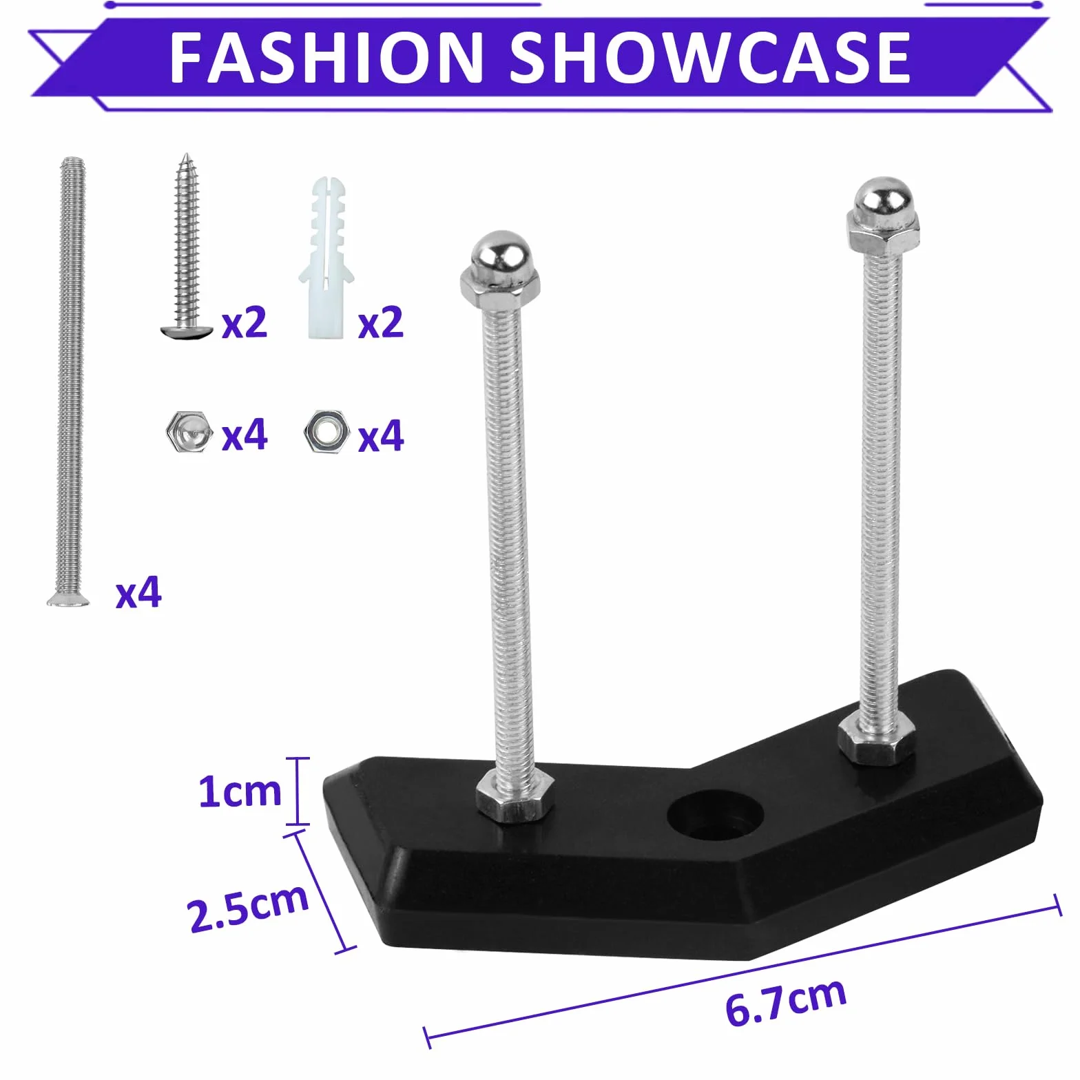 Soporte de Pared para Monopatín Estante Montado en la Pared 2 Piezas Negro