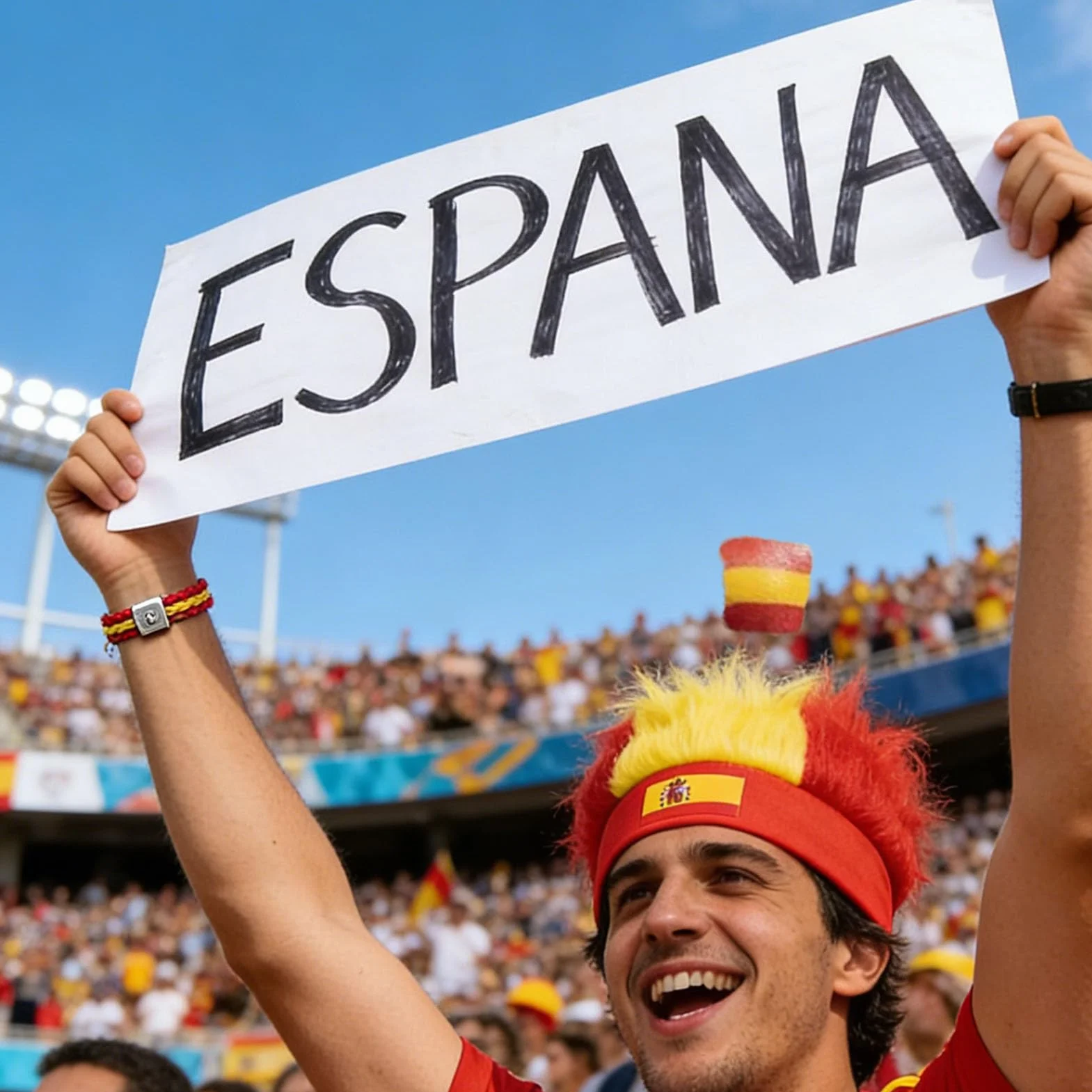 Bufanda y accesorios para fans Copa del Mundo 2026, juego 6 piezas, rotulador maquillaje, diadema, pulsera, cuerno, tatuaje