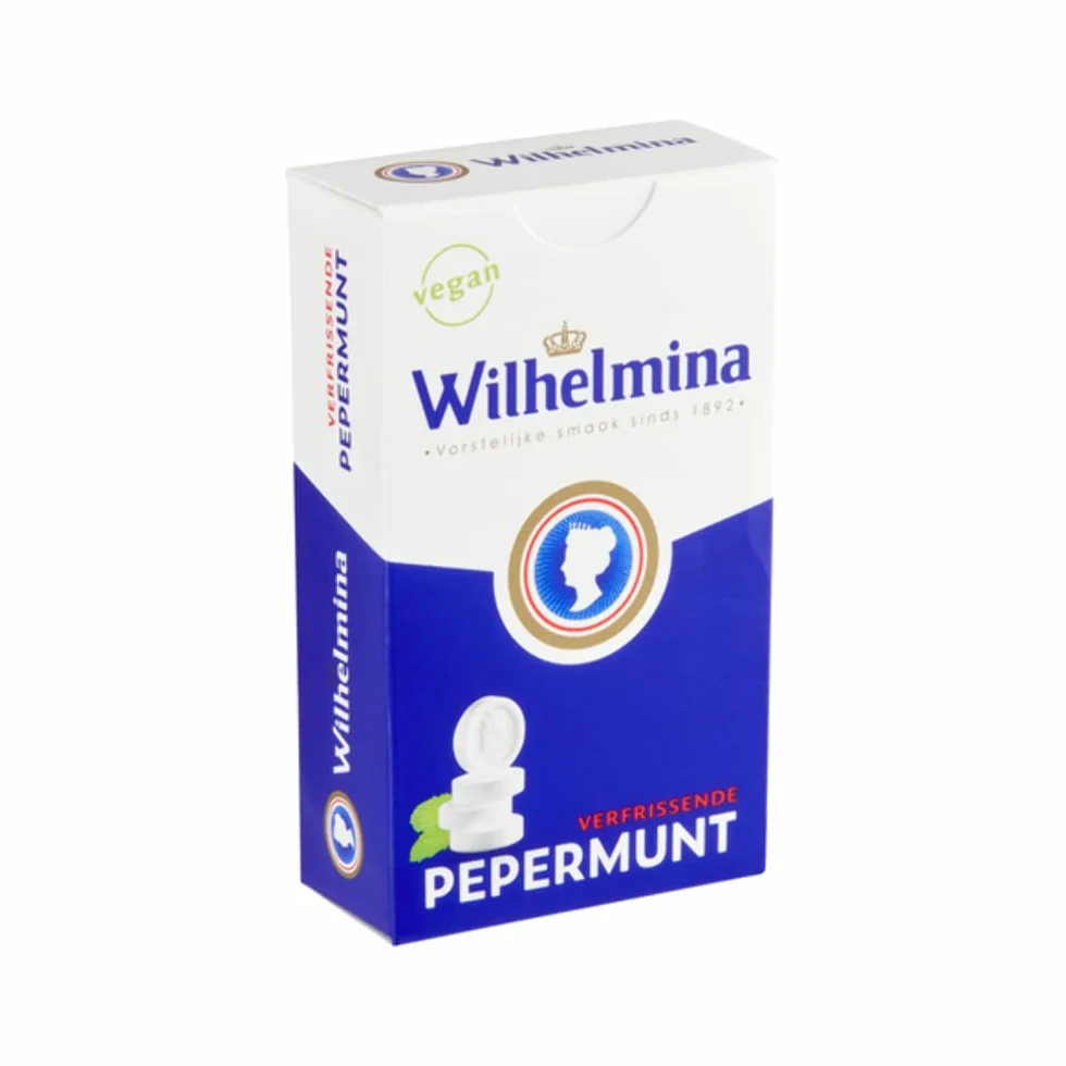 Wilhelmina Mints | menta Wilhelmina | 12 cajas | menta holandesa | 42 onzas en total | 42.33 oz en total