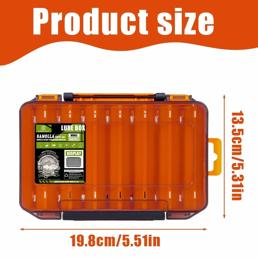 Bolsa de Pesca NHQZ, Caja de Aparejos, Portátil Naranja L