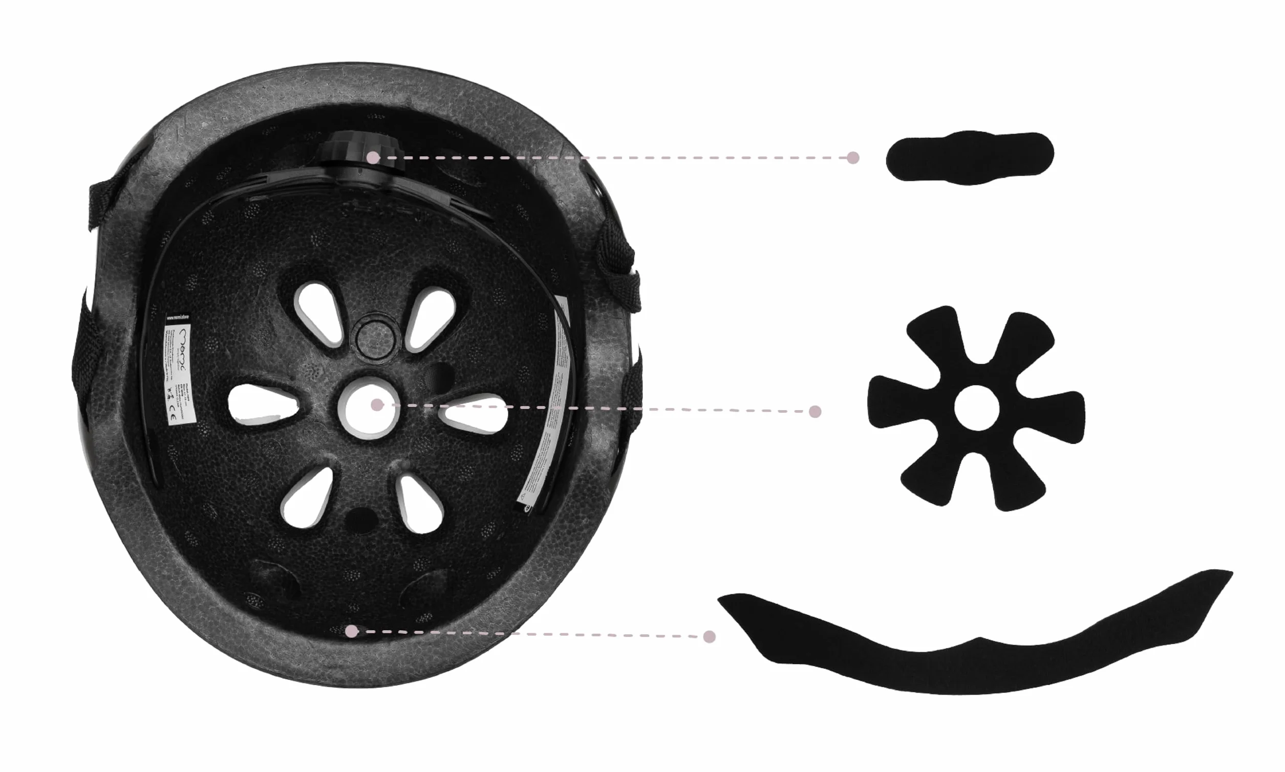 Casco Ajustable para Niños 1-4 Años 47-58 cm Bicicleta Prueba de Golpes 11 Orificios Ventilación