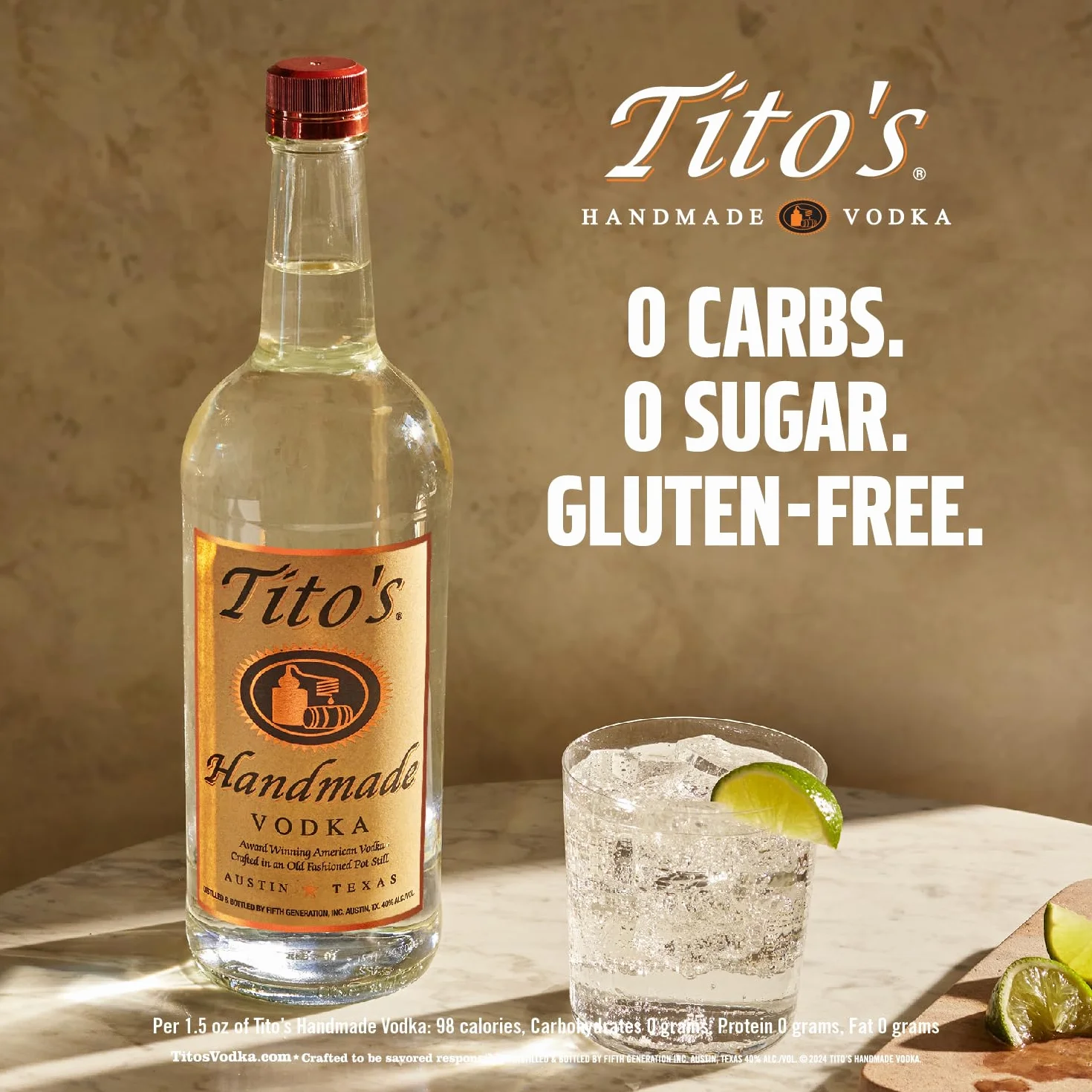 Tito's Handmade Vodka 40% 1l