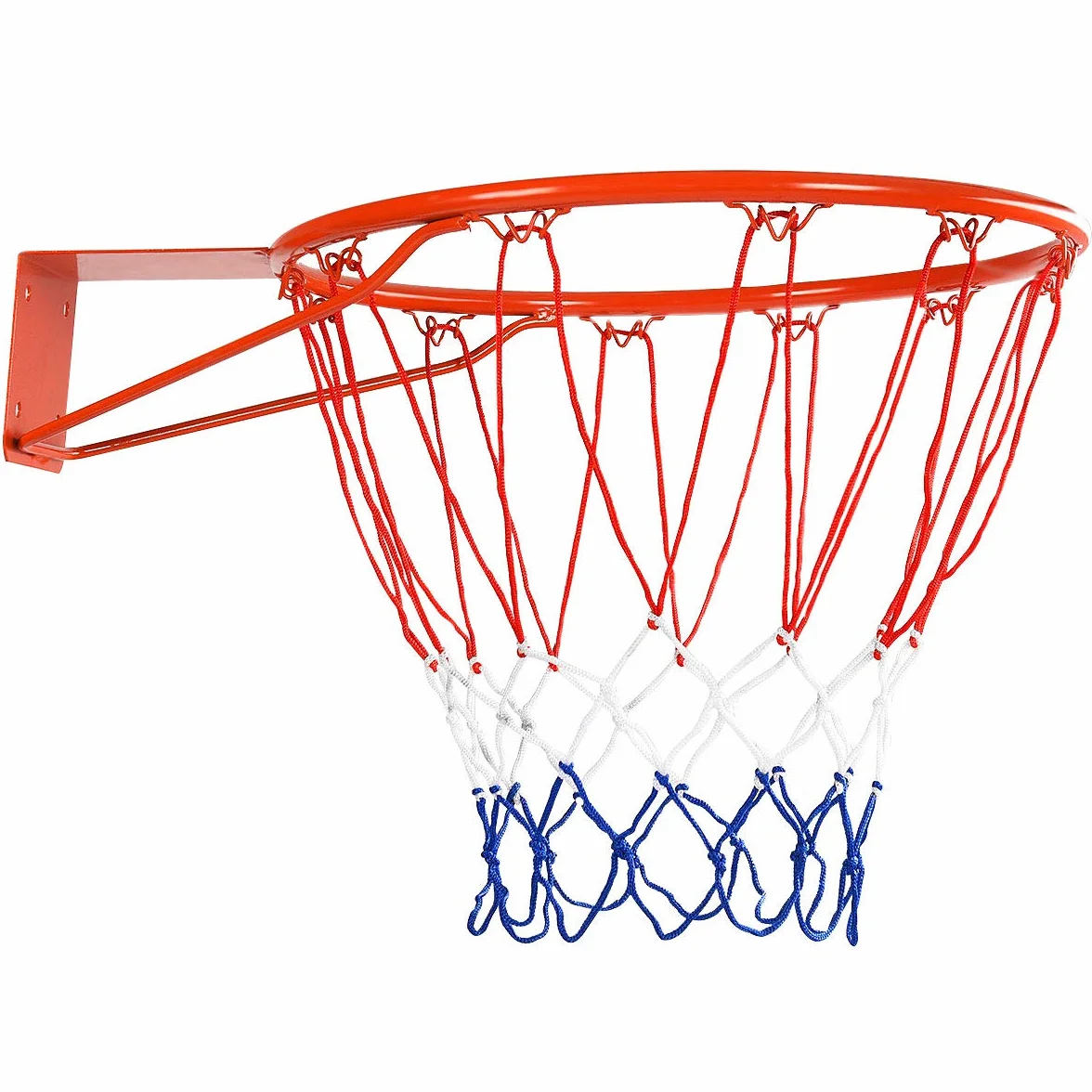 Cesta de baloncesto diámetro 45 cm con red de pared anillo de acero inoxidable