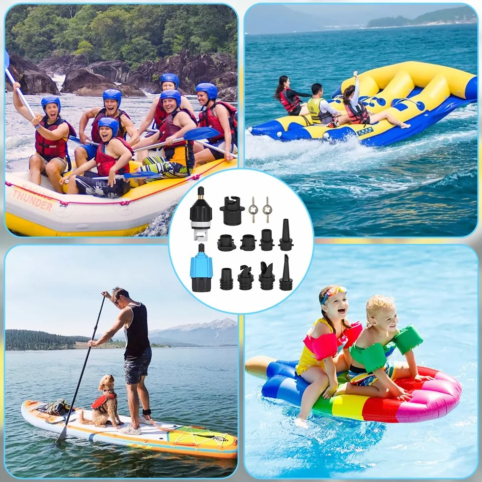 OFFCUP Adaptador de Válvula para Canoa, Bomba de Aire Sup Convertidor, Accesorios para Paddle Board Kayak Bote Inflable