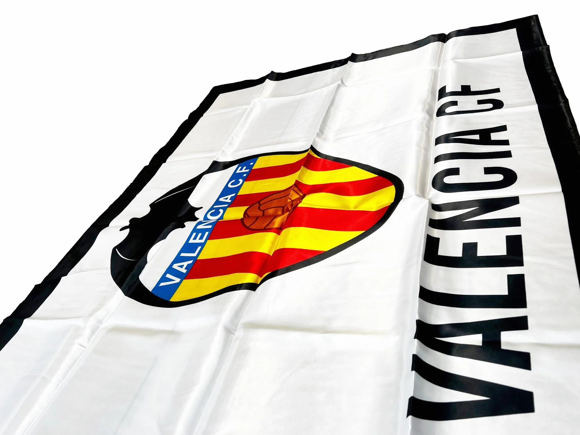 Valencia CF Bandera, Blanco/Naranja, Única