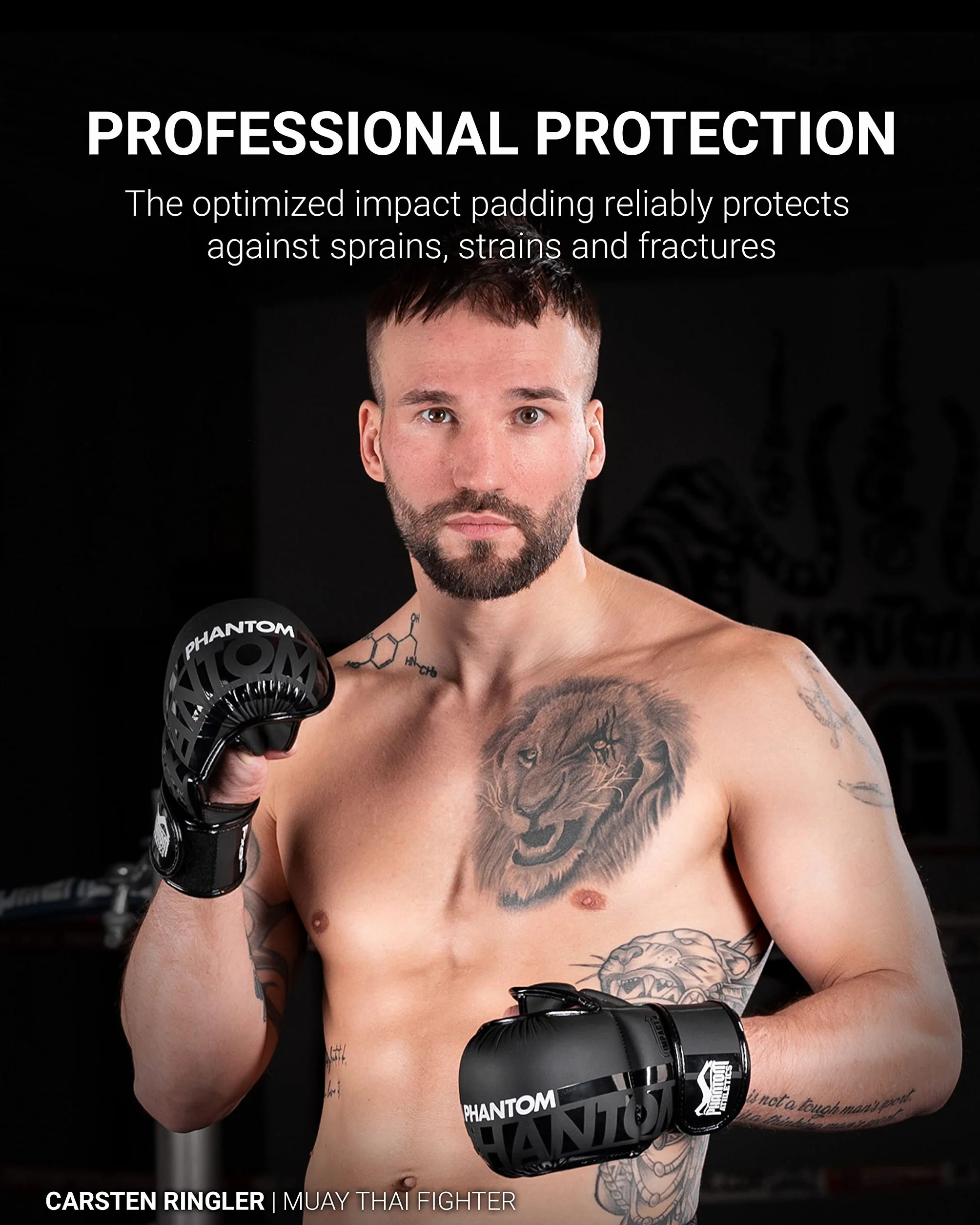 Phantom MMA APEX Guantes profesionales para artes marciales mixtas