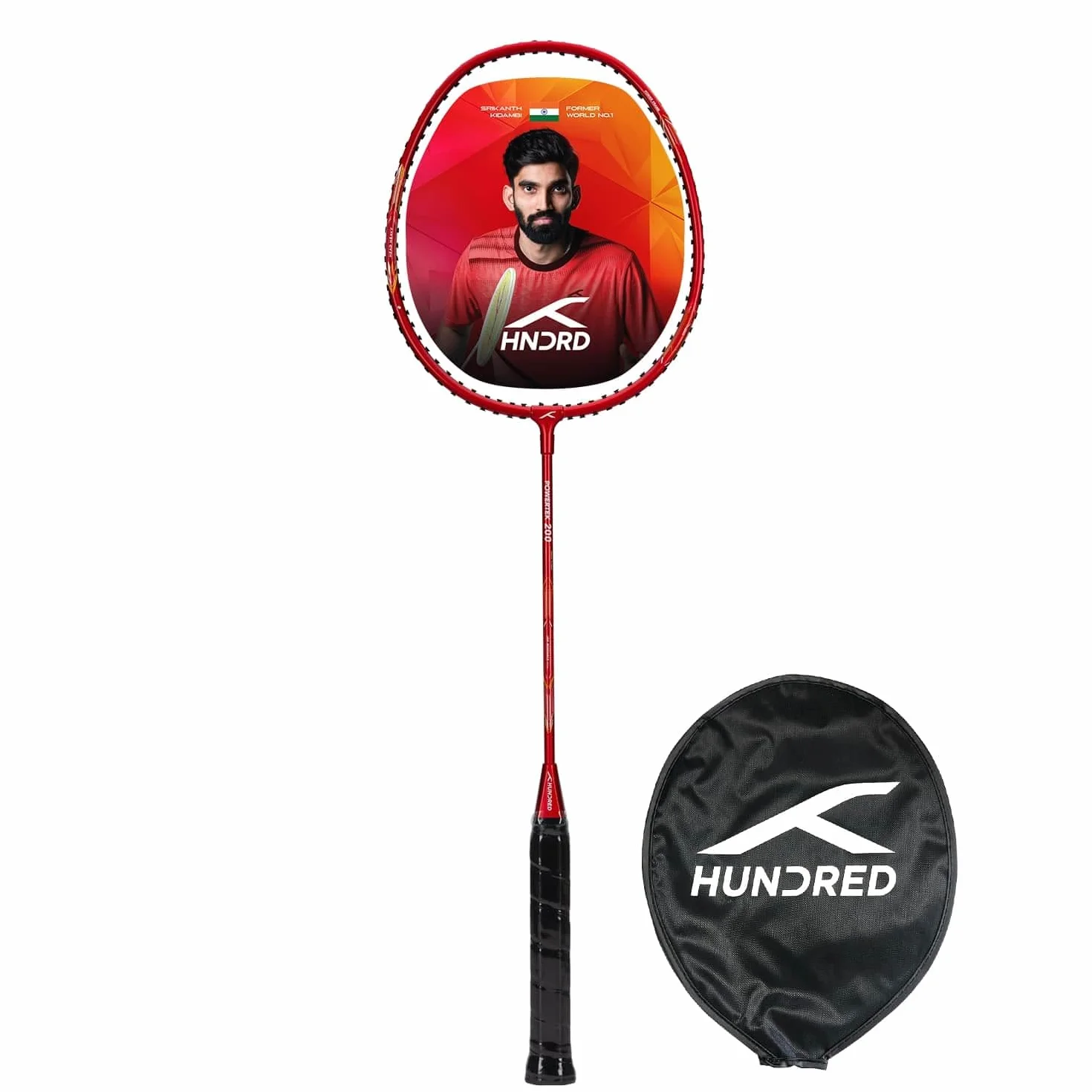 HUNDRED Powertek 200 Badminton Racket Unisex Adulto