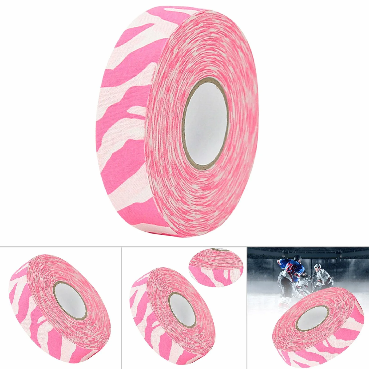 Cinta de Hockey 2,5cm x 25m Rollo Protector para Palo de Hockey sobre Hielo