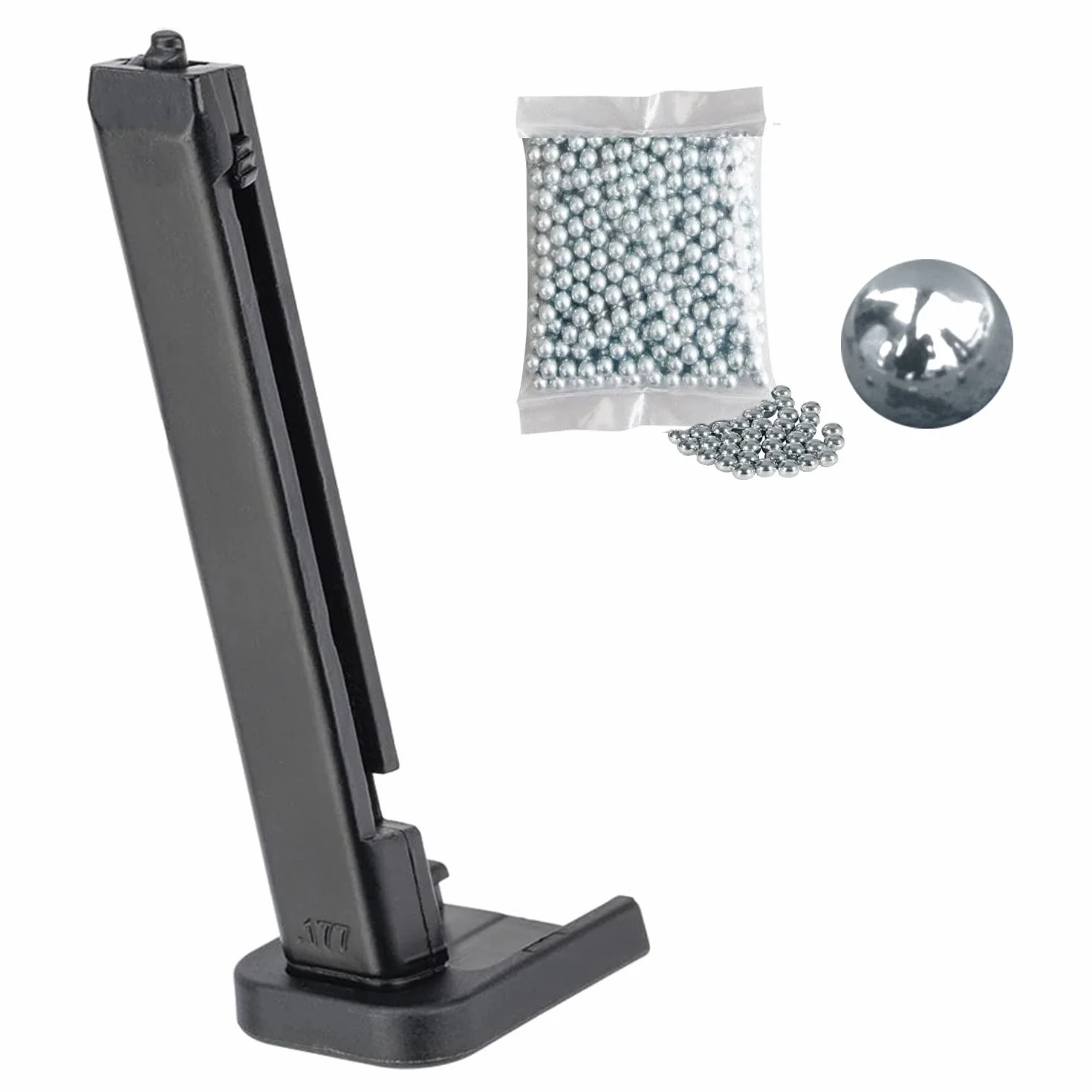 Cargador para Pistola de balines Glock 19 Umarex Calibre 4.5mm + Bolsa de Bolas de Acero BB's