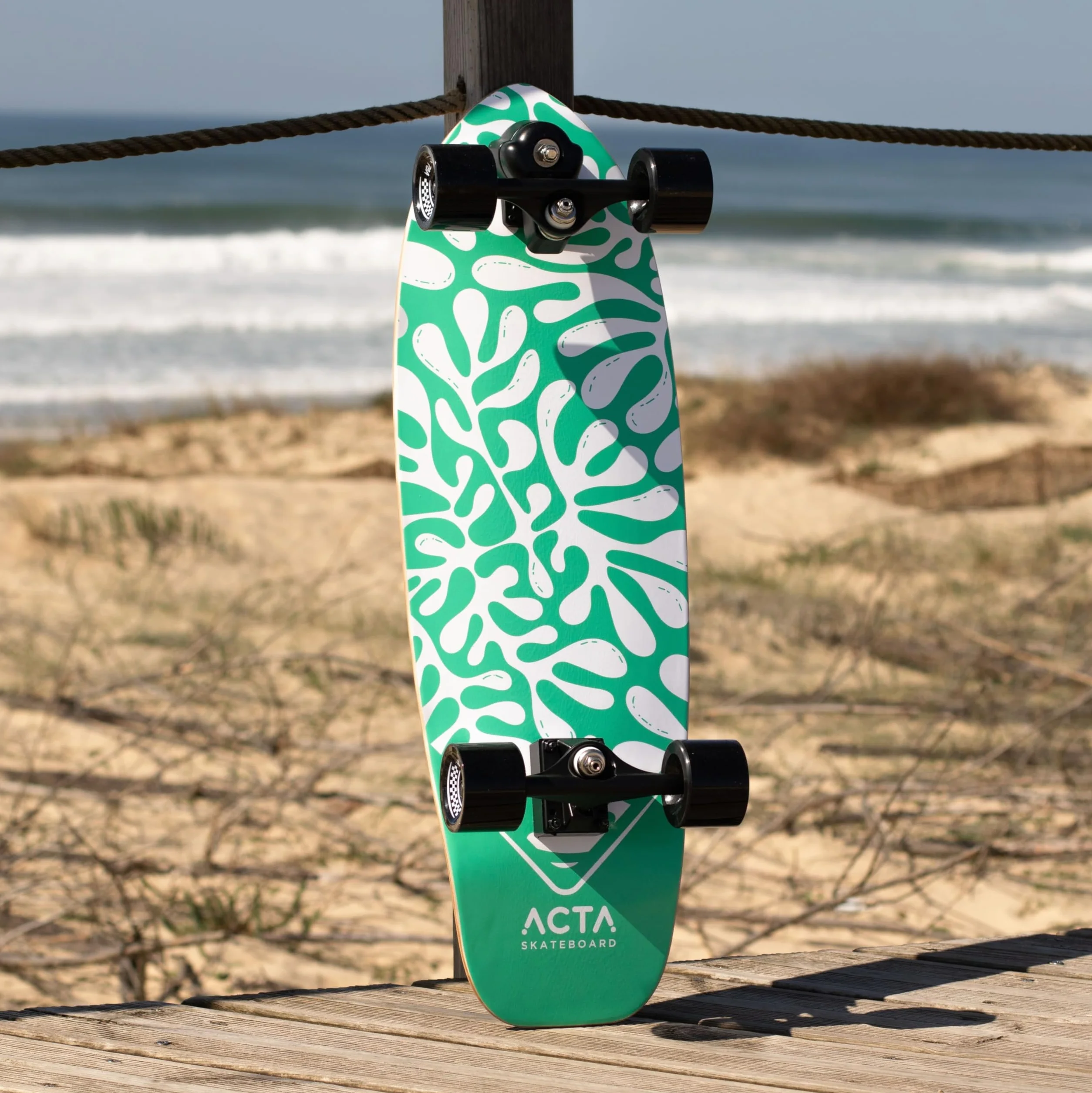 ACTA Surfskate Seaweed 31" Tabla de Surf Arce 7 Pliegues para Principiantes Intermedios Pumptrack Cruising Carving Urbano