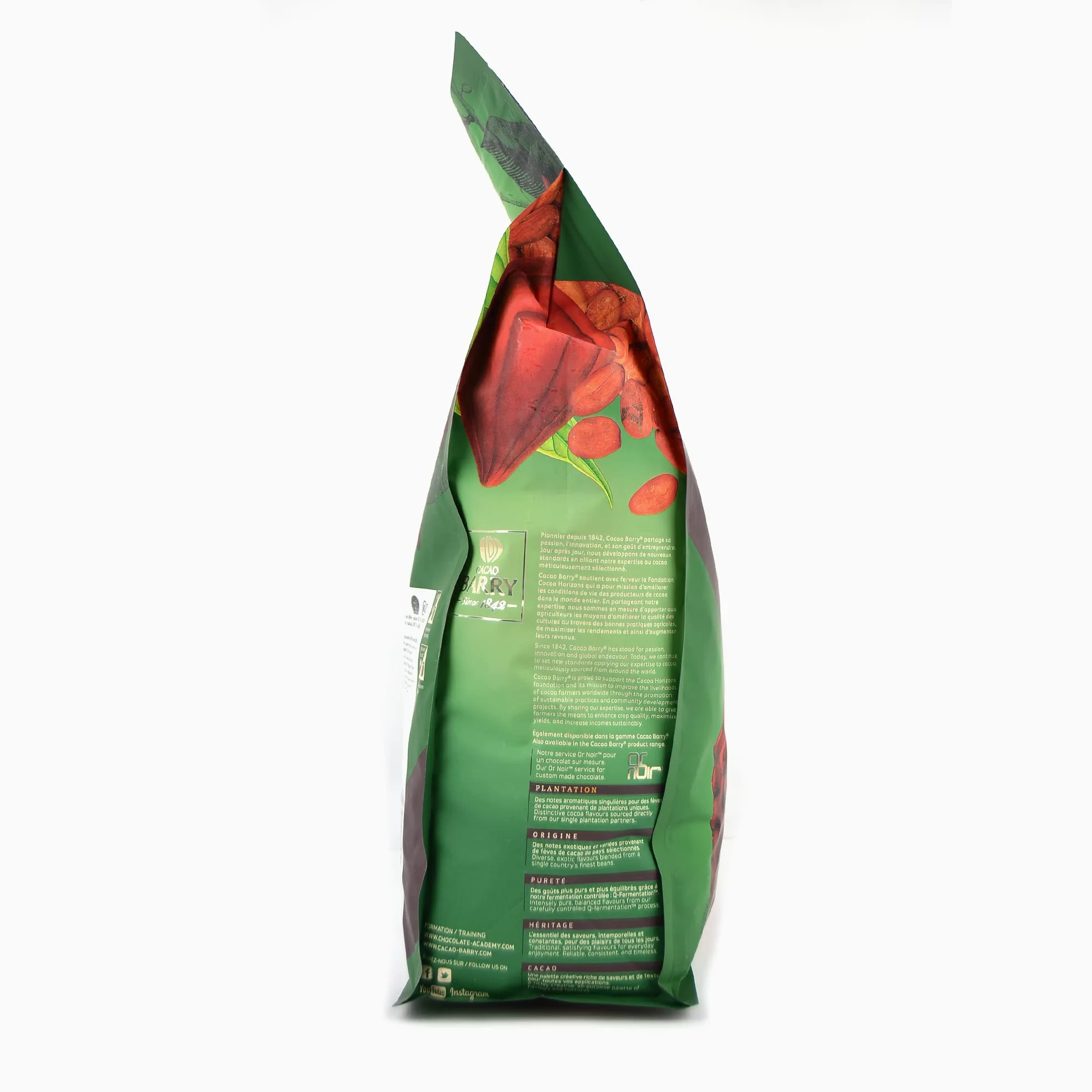 Excellence Cacao Barry Pure Noir Pastillas de Kakao Cocoa, 5 kg