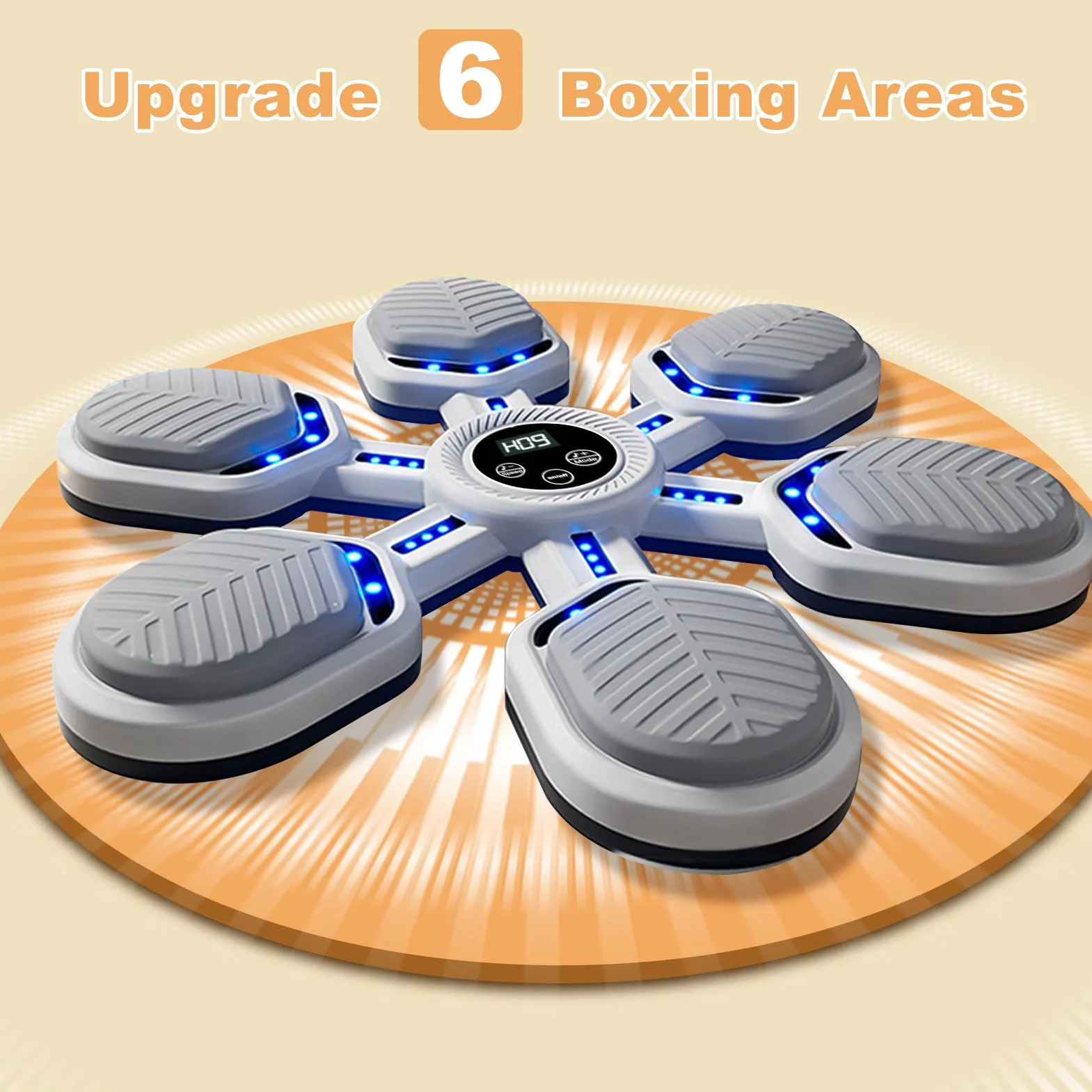 Máquina de Boxeo Bluetooth con Música, 11 Velocidades Ajustables y Guantes