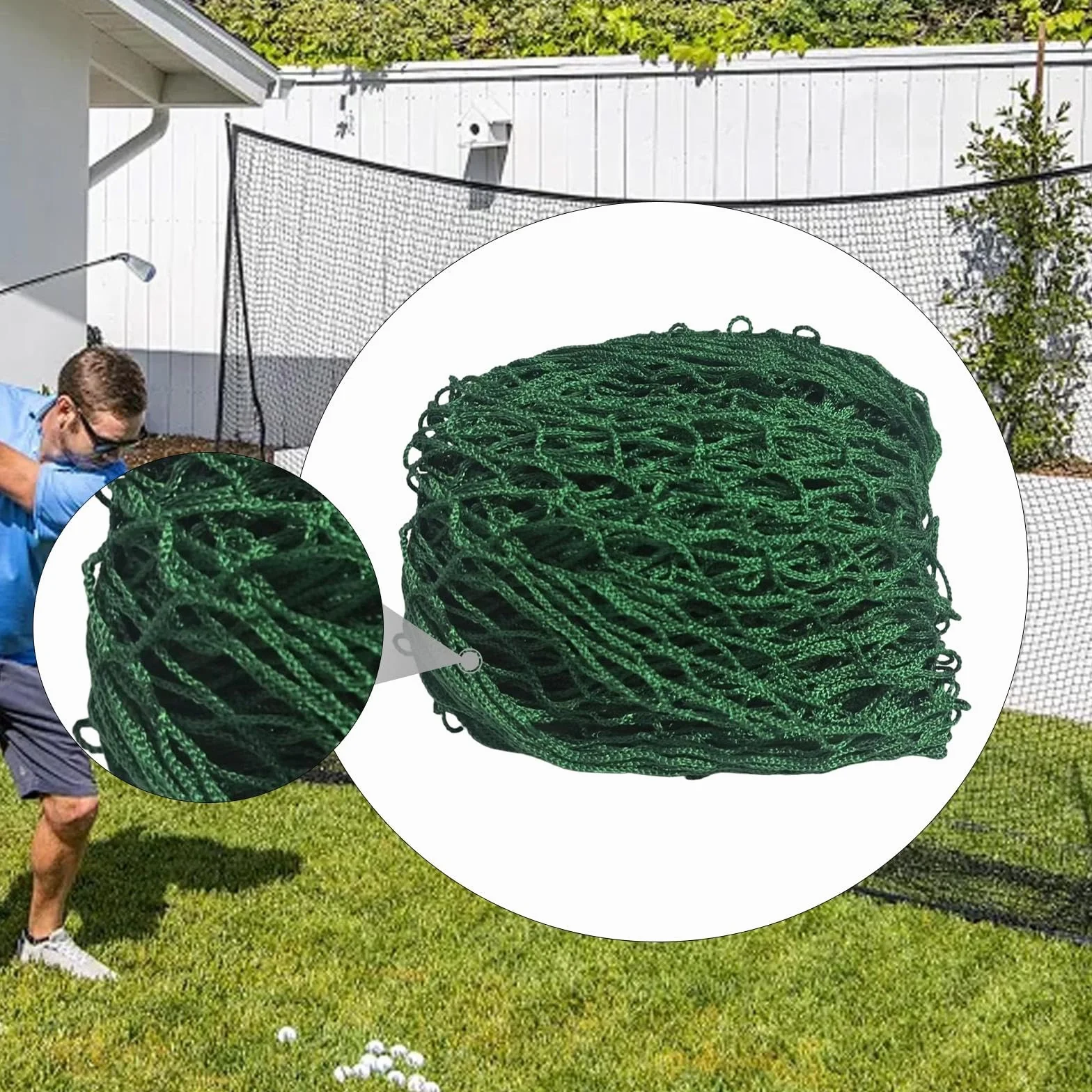 Harilla Red de práctica de Golf Plegable para Béisbol, Hockey y Jardín