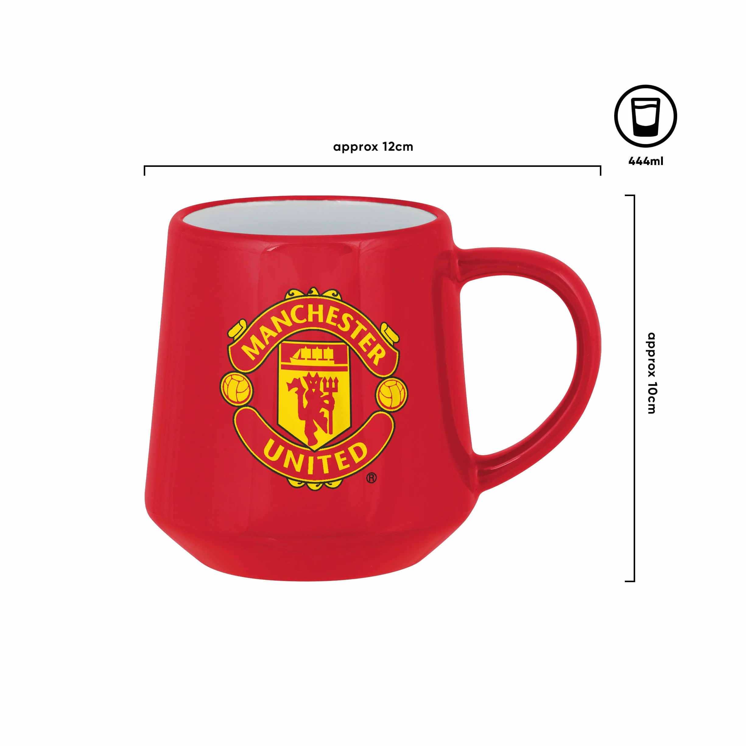 FOCO Taza con licencia oficial Manchester United FC roja