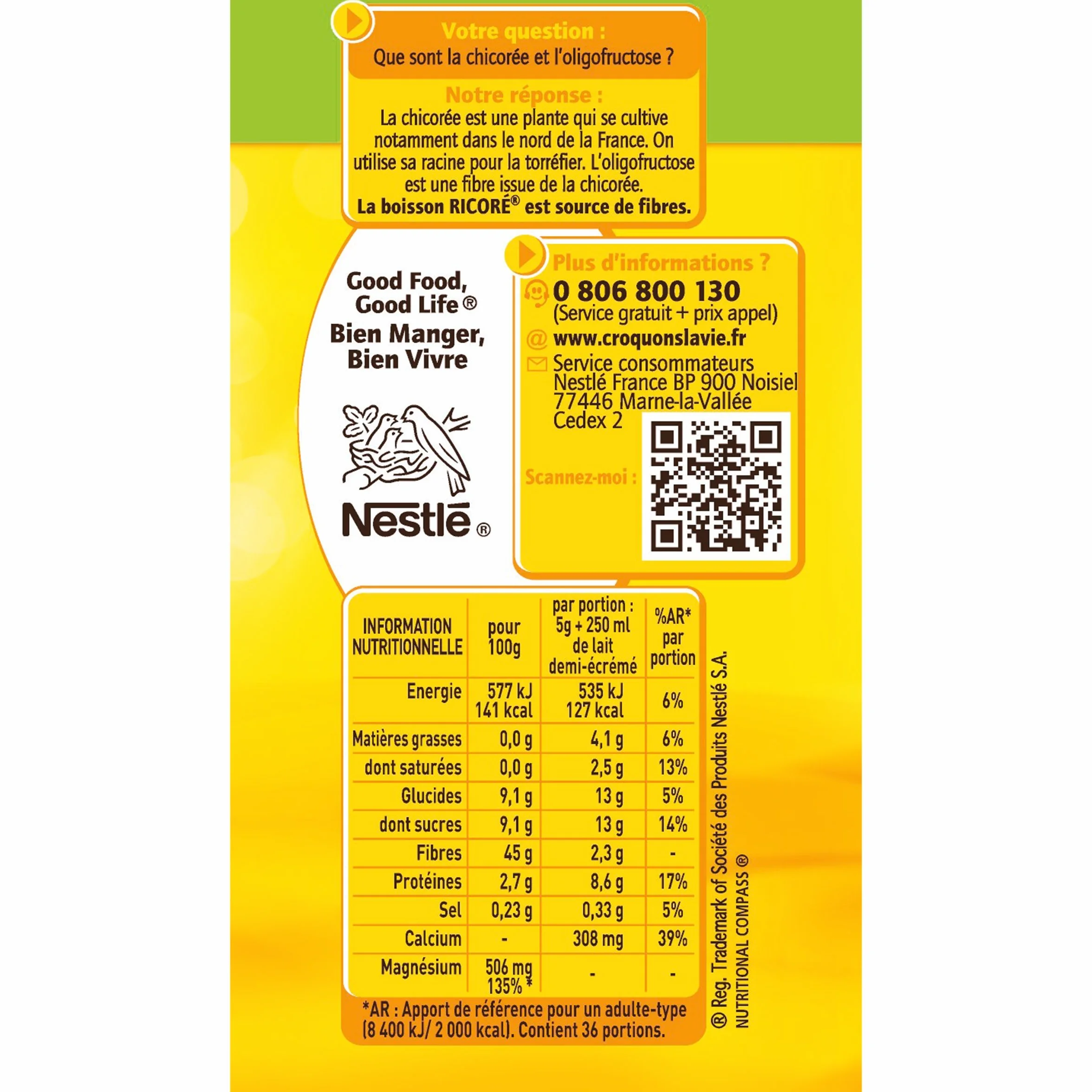 NESTLE Ricoré Original Recarga 540 g (3 x 180 g), 3 unidades
