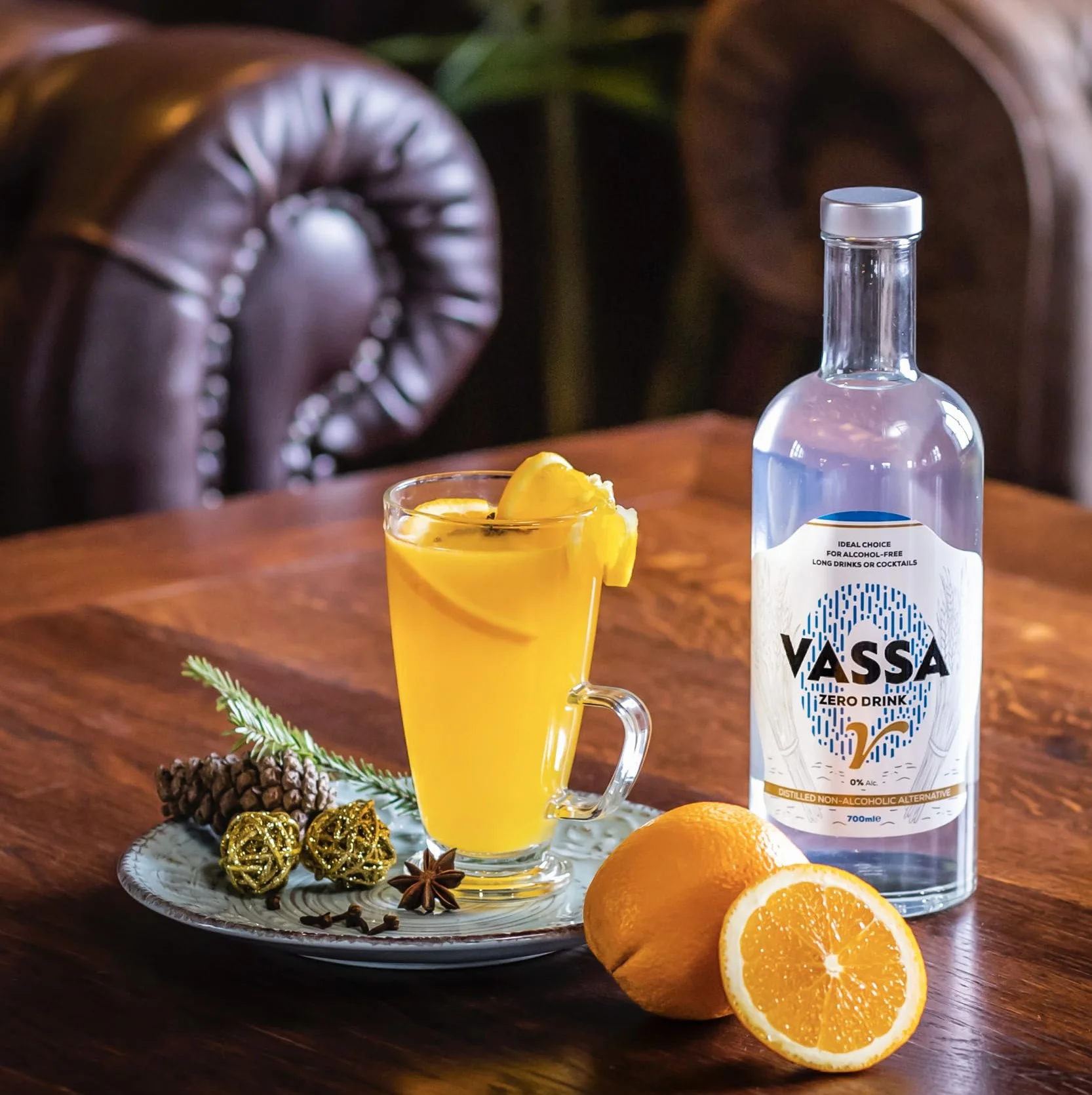 VASSA ZERO V, vodka sin alcohol 700 ml, ideal para cócteles sin alcohol y tragos largos, alternativa sin alcohol para el vodka tradicional, ingredientes 100% naturales