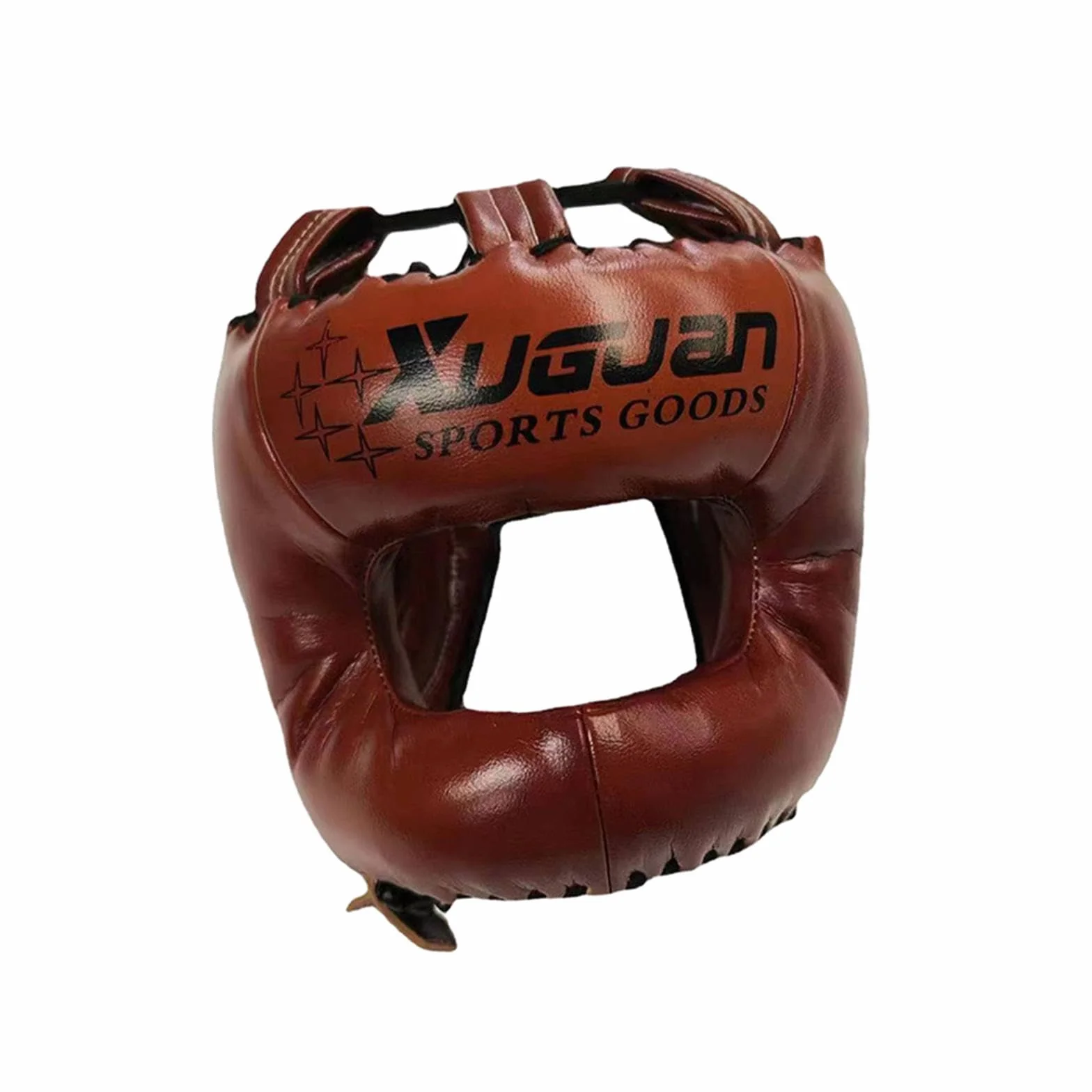 Casco de Boxeo Profesional F Fityle, Casco de Entrenamiento de Artes Marciales Mixtas, Marrón, L