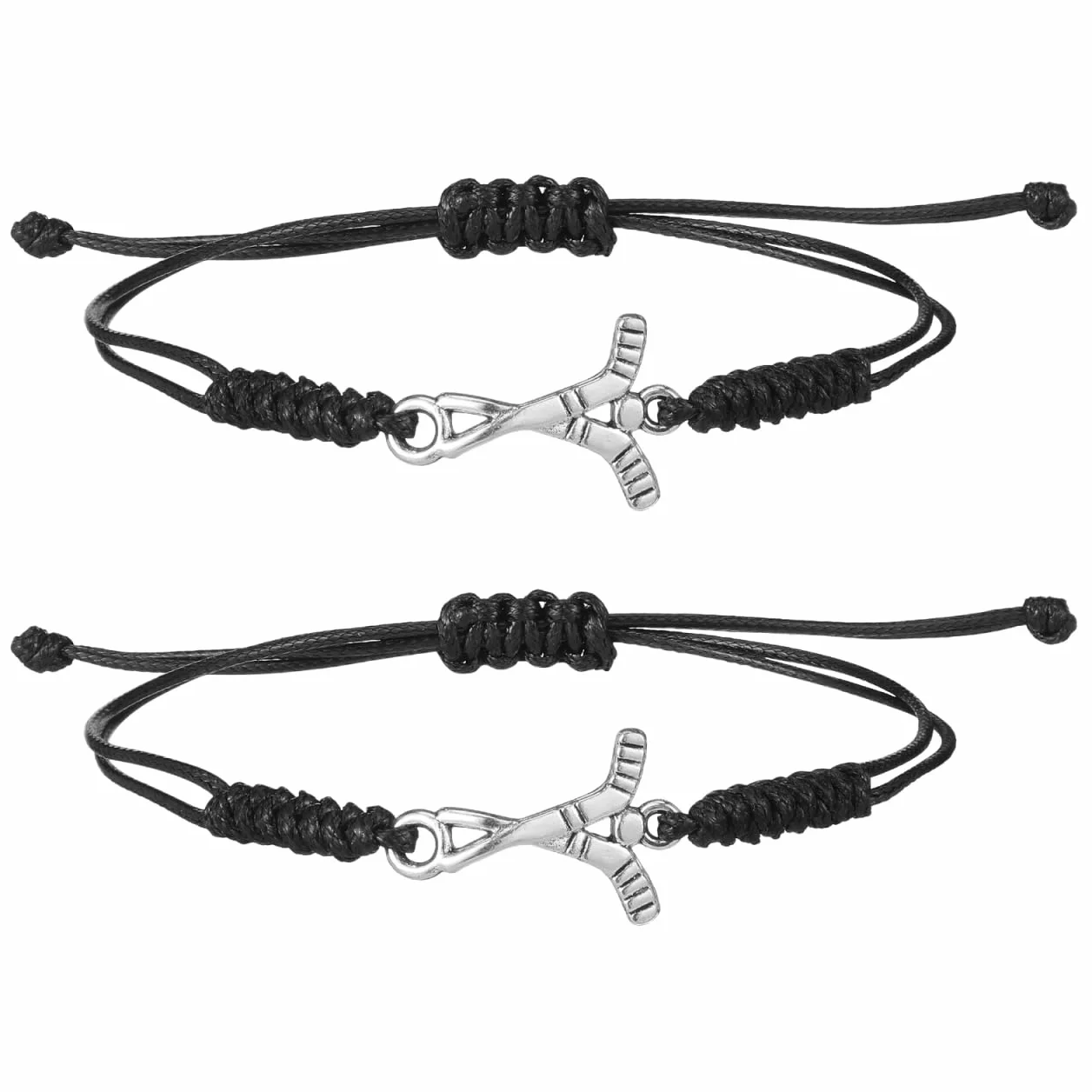 Supvox Pulseras Tejidas de Hockey Amuletos Fanáticos Regalos Niñas
