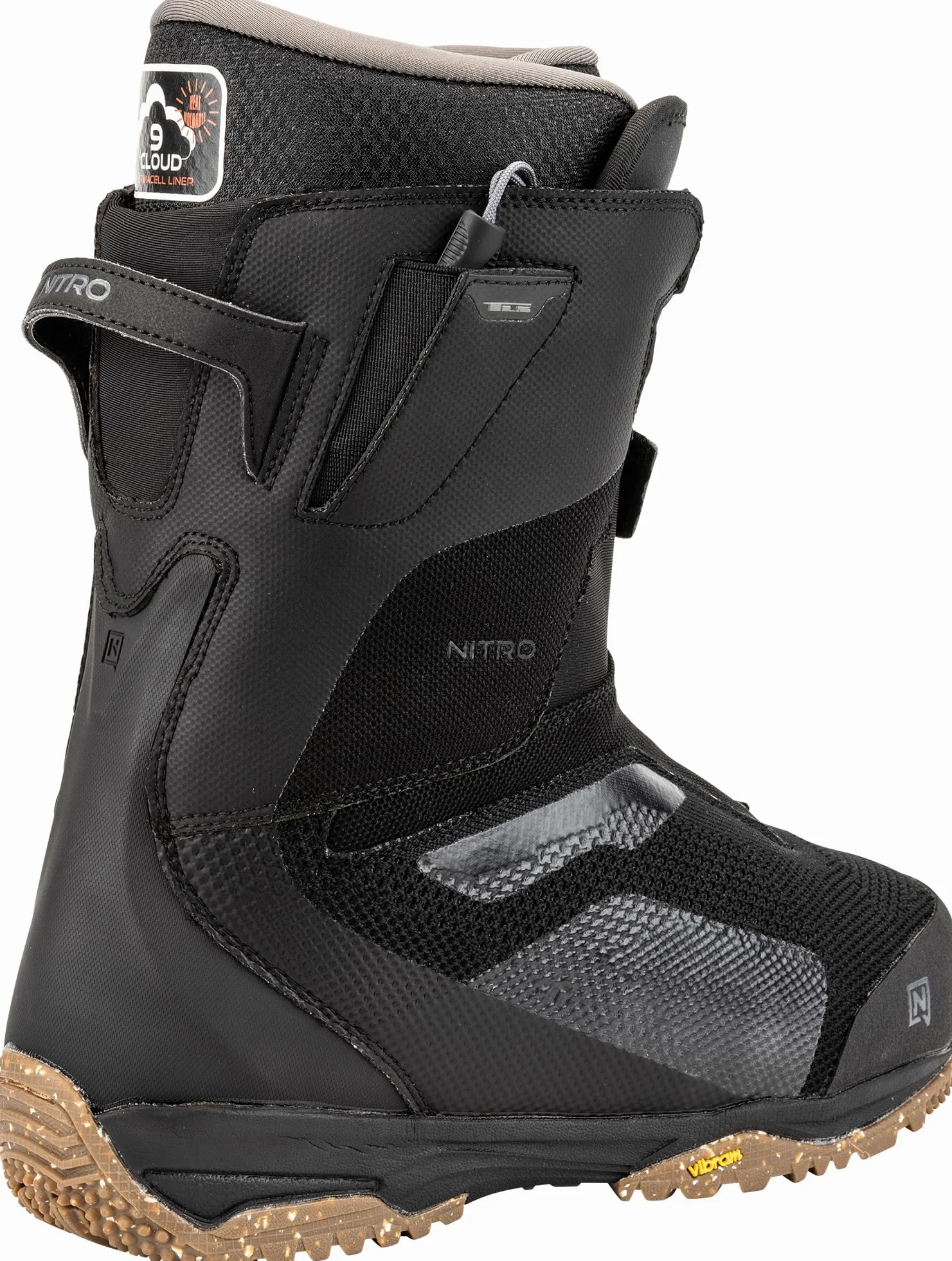 Nitro Skylab TLS Splitboardboot All Mountain Freeride Schnellschnürsystem Snowboardboot, Negro, MP 29.5 EU 44 2/3 US 11.5