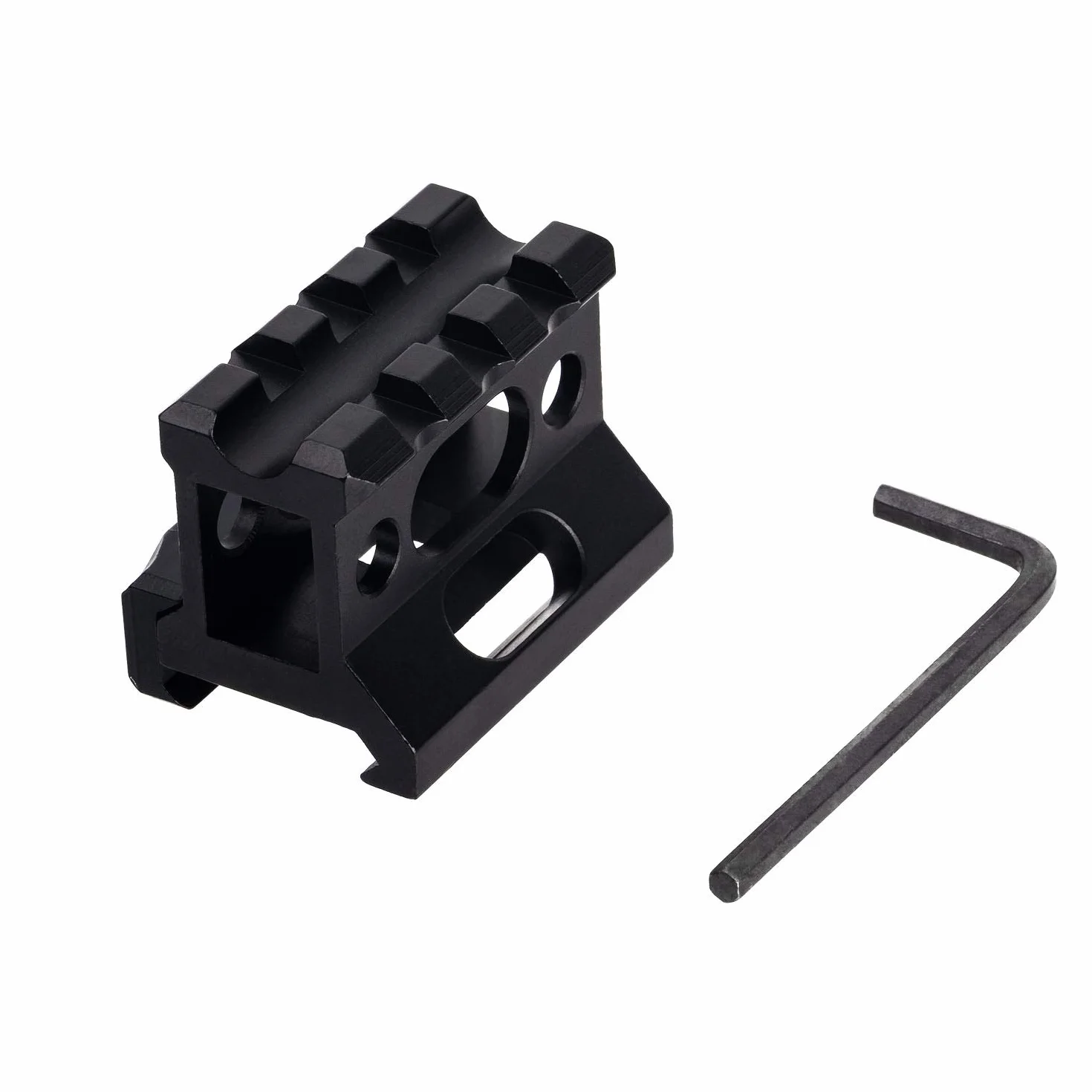 Montaje de Elevador Corto Picatinny de Aluminio de 1" 3 Ranuras Táctico