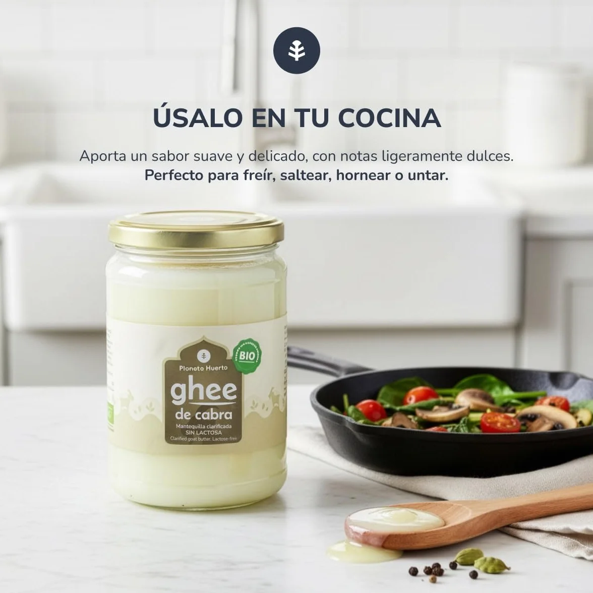 Planeta Huerto Ghee mantequilla clarificada de cabra ECO 500 g