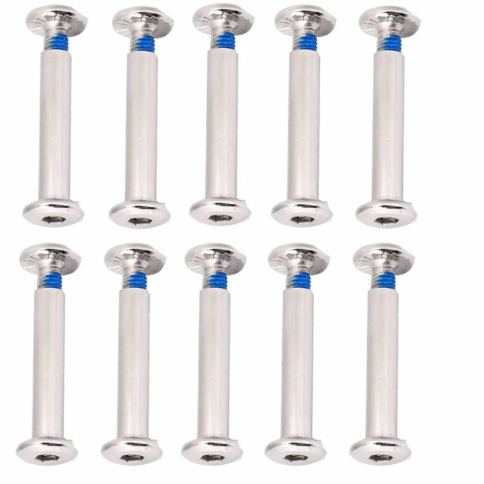Tornillos para patinaje 10 piezas repuesto patines línea 31 mm 36 mm herramienta reparación ejes rueda