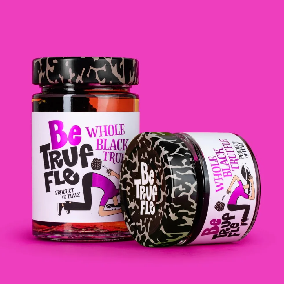 Be Truffle - Trufa Negra Entera 90g, Peso Escurrido 35g - Vegano, Sin Gluten, Sin Colesterol
