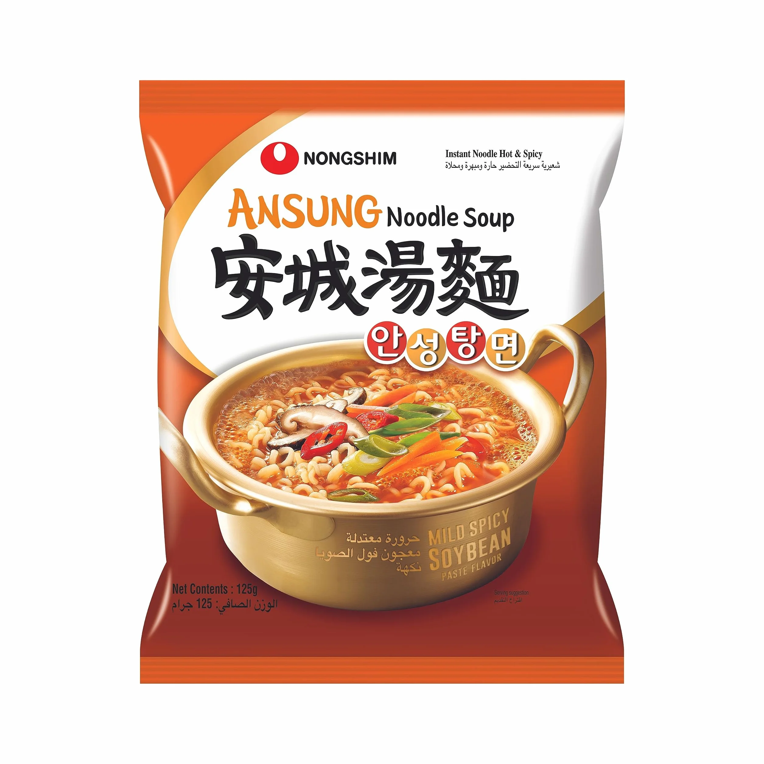Sopa de fideos Nongshim an Sung Tang Myun, 125 g