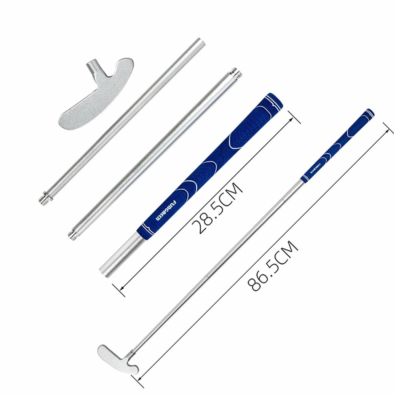 Putter de golf ajustable desmontable doble cara diestros zurdos aleación plegable