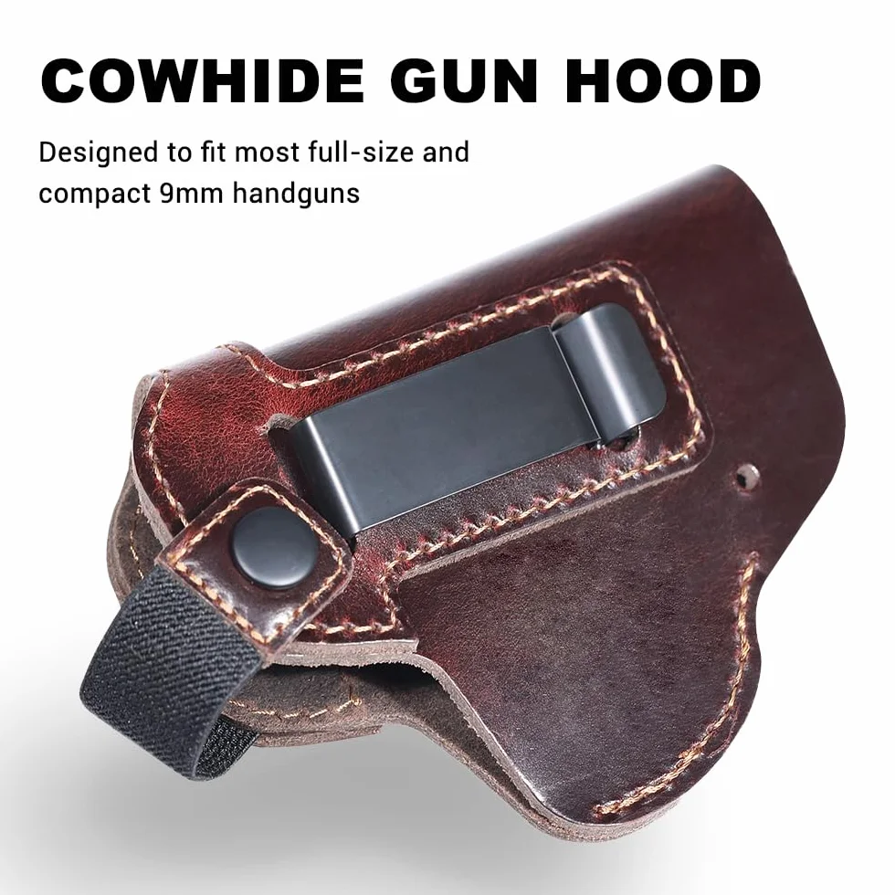 Funda de Cuero para Pistola Oculta con Cinturón Táctica