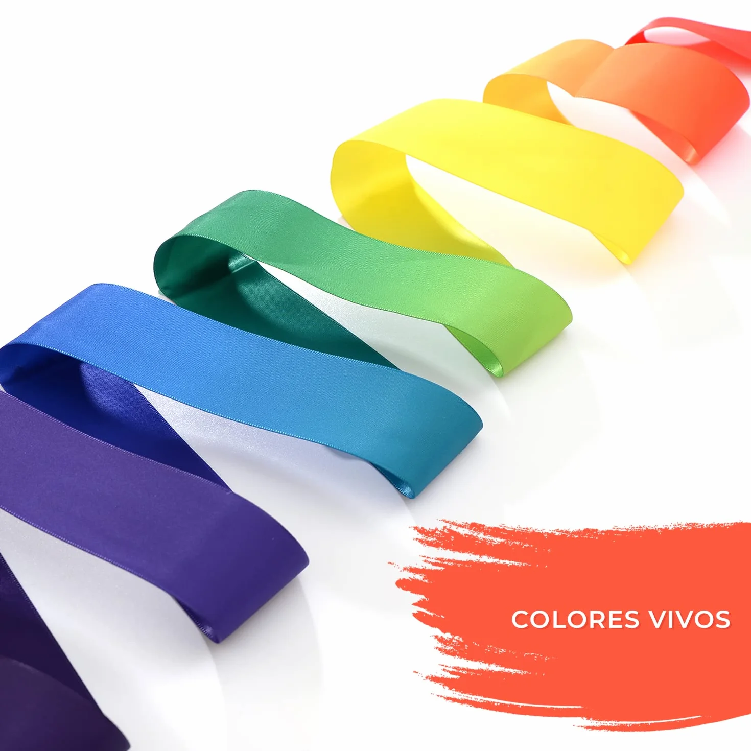 Kleintober Banda de gimnasia con varilla arco iris para niños bailar ejercicios