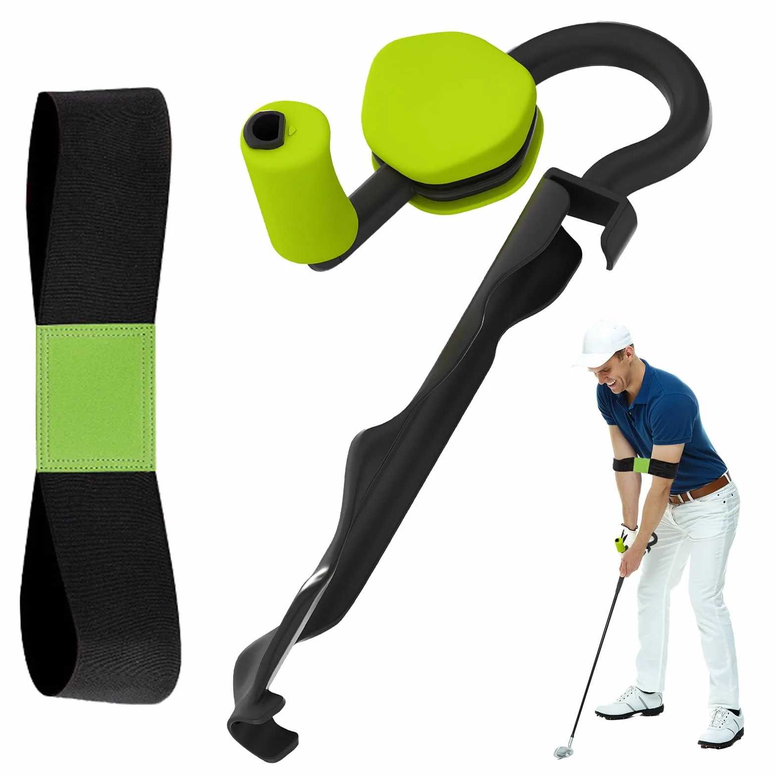 Entrenadores de Golf, Equipo de Práctica de Putting con Mecanismo Antideslizante para Mejorar el Swing