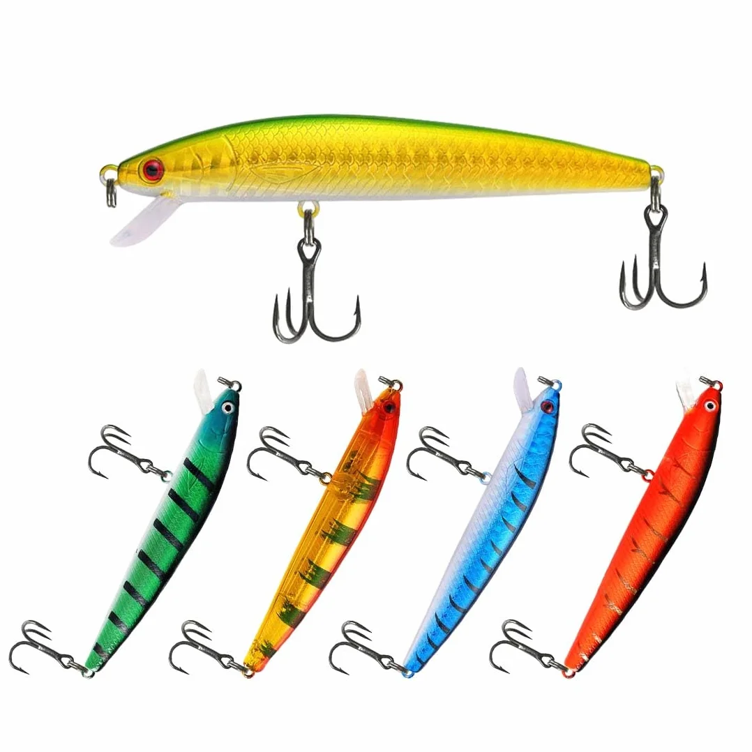 Señuelos Pesca Metal 5 Piezas Cebos Artificiales Mar Trucha Perca Lucio