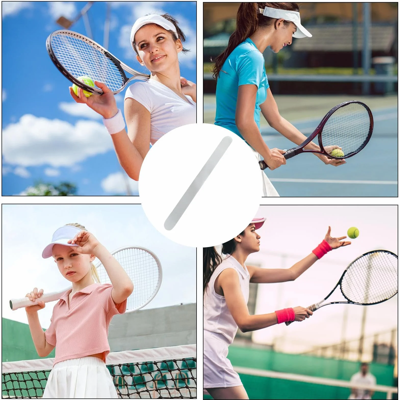 Protector de Raqueta de Tenis TPU Transparente Antirrayas Resistente al Desgaste