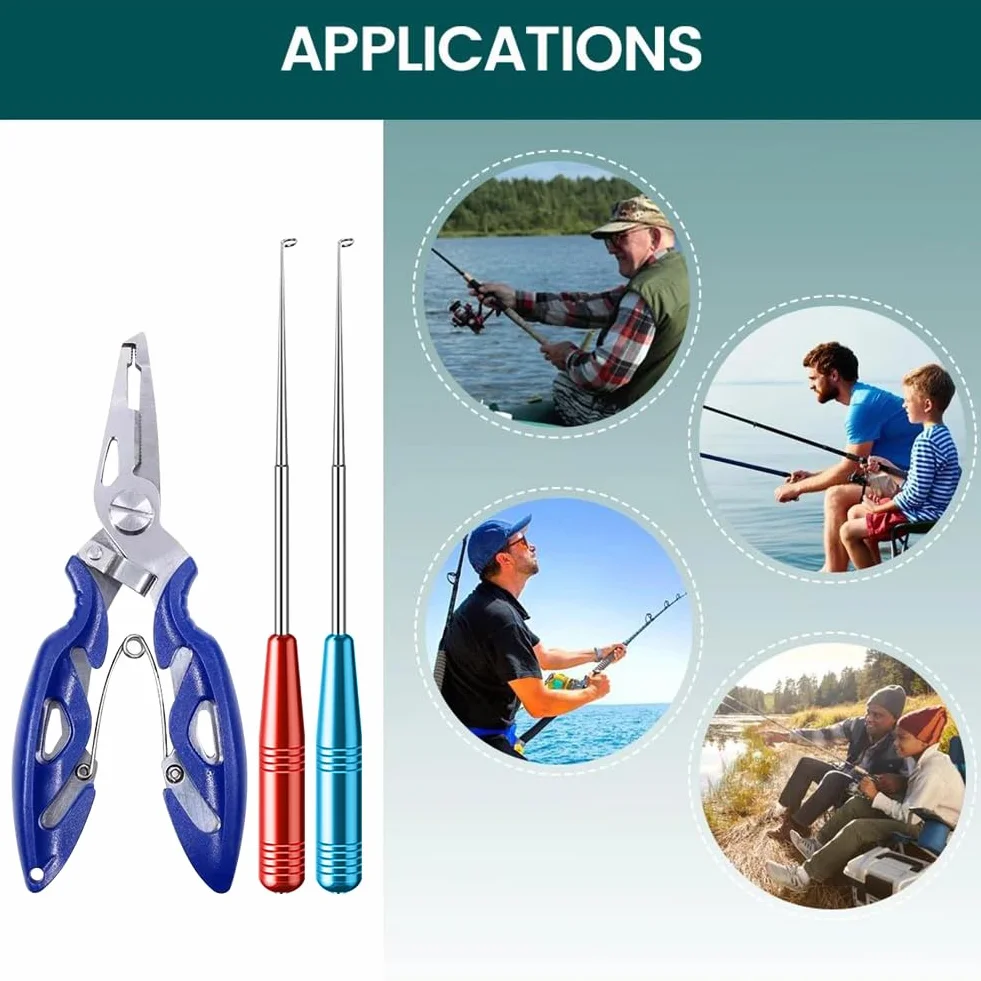 Alicates de Pesca Multifuncionales Acero Inoxidable 3 Piezas