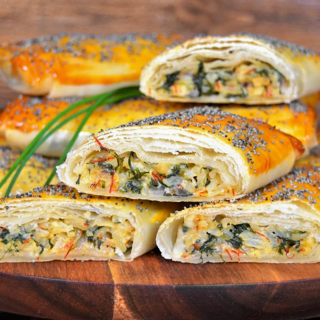 Öz Yufka Masa Fresca Diaria Pasteles Frescos Hojas de Masa Filo 1000g 6 Piezas