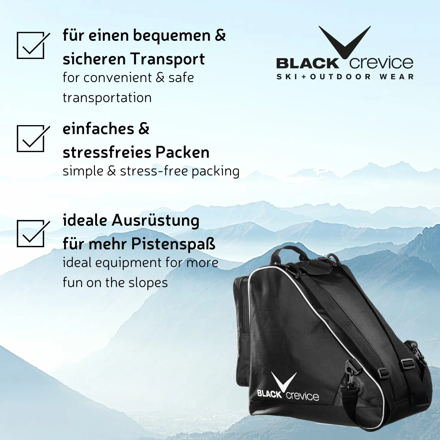 Black Crevice Bolsa de deporte