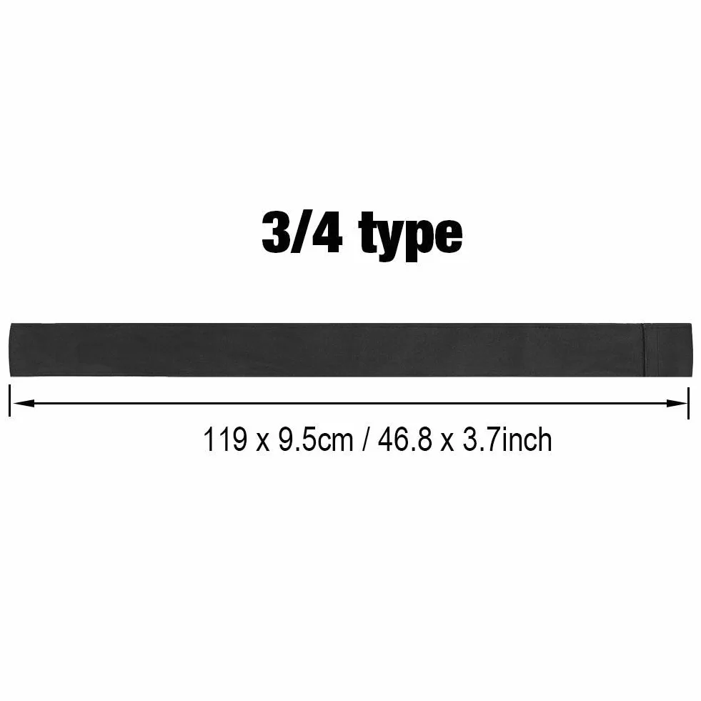 Tbest Funda de Reemplazo para Tacos de Billar, Bolsa de Nylon para Piscina Snooker, Estuche de Transporte 1/2 3/4 Tamaño Negro