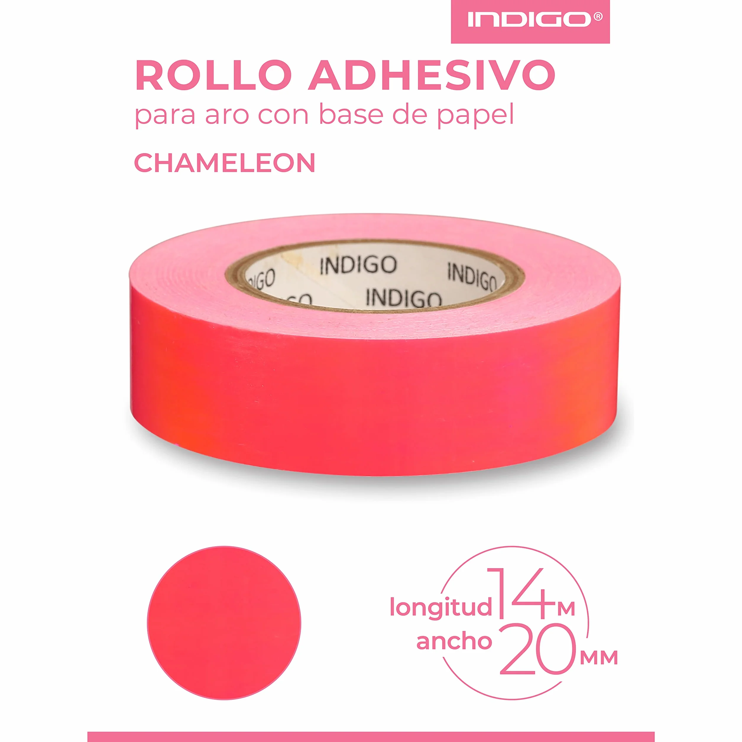 CHAMALEON Cinta Adhesiva Decorativa para Gimnasia Indigo 20mm x 14m