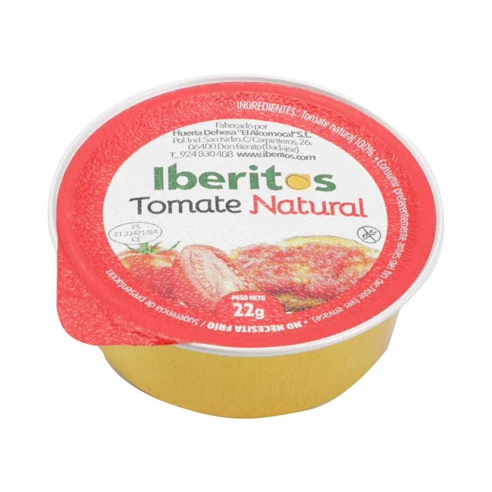 Iberitos Tomate Natural en monodosis de 22 gramos x 45 unidades sin conservantes ni colorantes