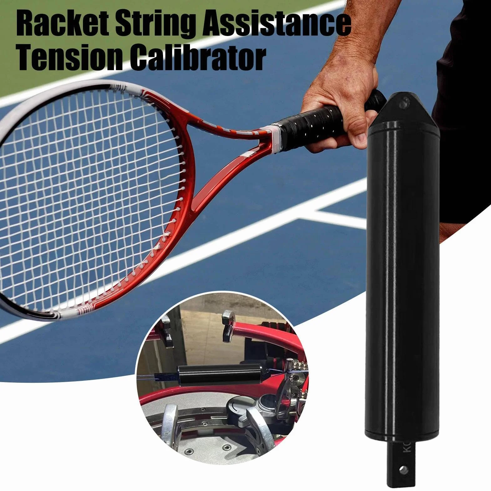Medidor de Tensión de Cuerdas de Tenis - Calibrador Preciso para Raqueta de Tenis, Bádminton, Squash