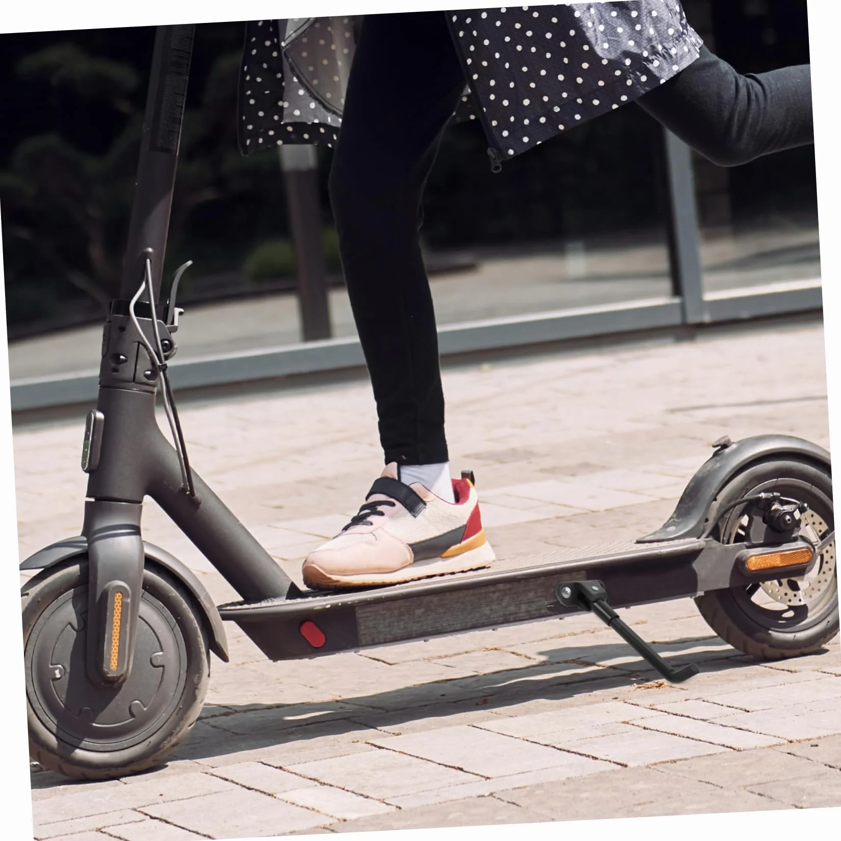 Soporte de Patinete Eléctrico de Aluminio MAX Pata de Estacionamiento Extendida Accesorios para Scooter 2 Piezas