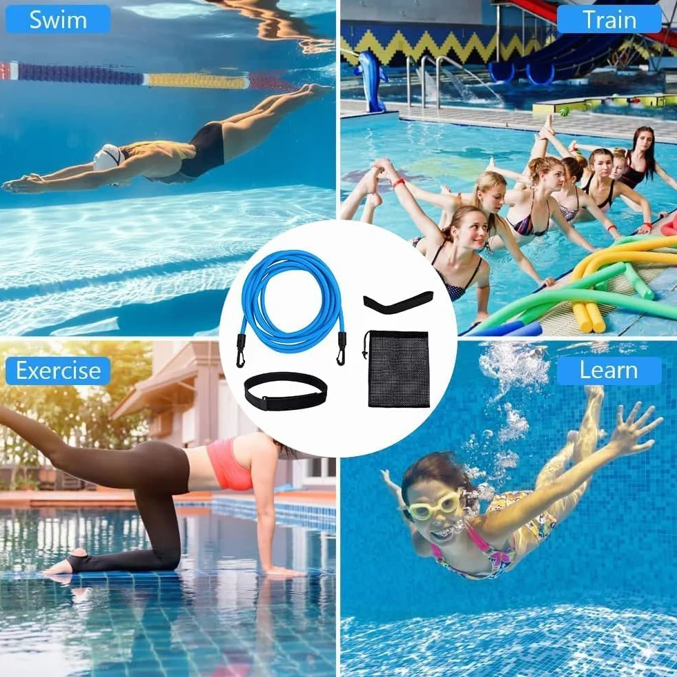 Cinturón de Natación Ajustable para Entrenamiento en Piscinas