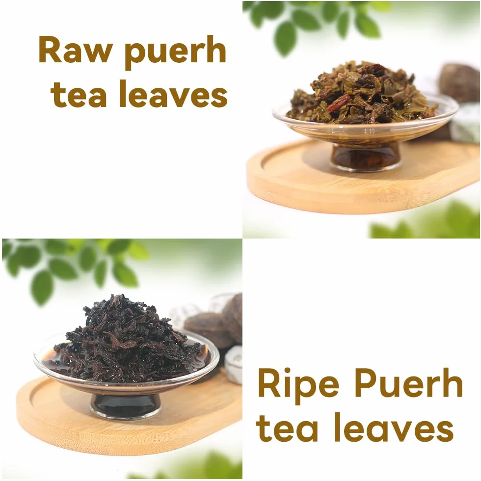 LWXLJMJZC-Tè Puerh dello Yunnan Mini Tuo Cha 30 Piezas (10 Gustos * 3 Piezas) Té Chino Pu-Erh (Maduro y Crudo) Té Pu'erh