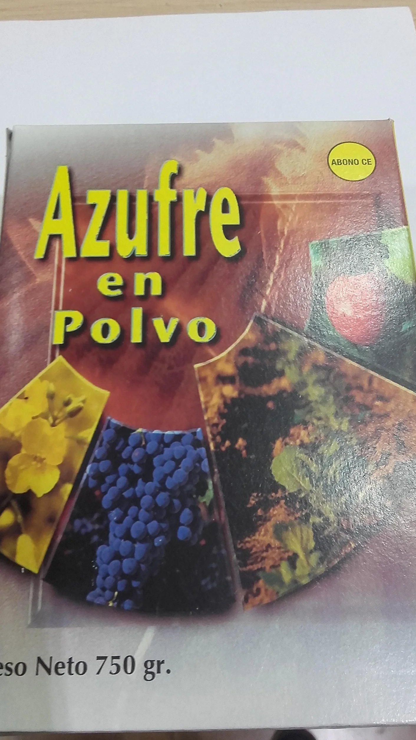 AZUFRE EN POLVO MICRONIZADO 750GRS